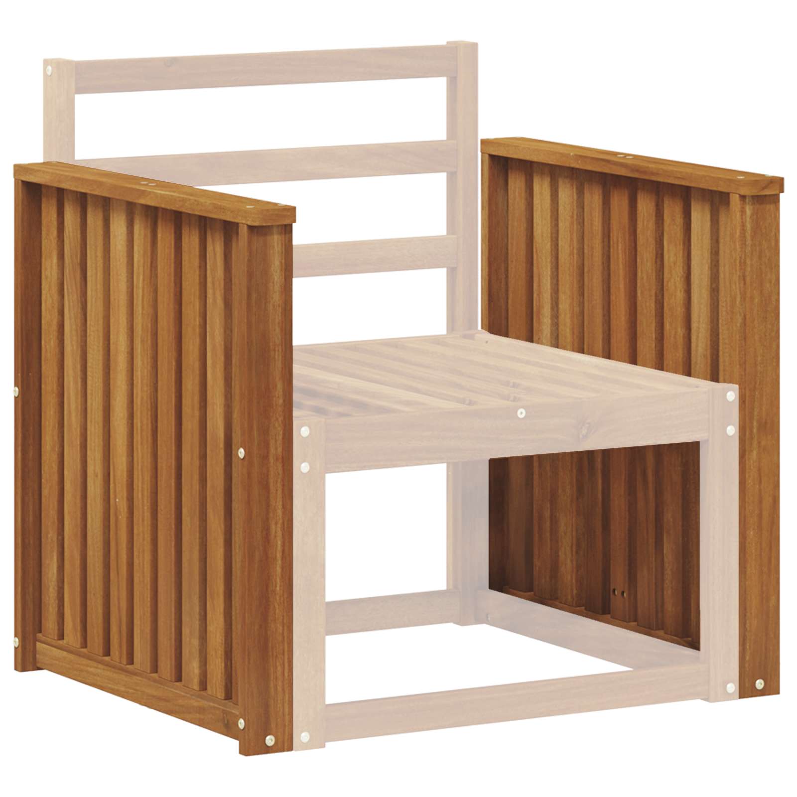 Armleuningen 2 pcs Bruin 60 x 6 x 61 cm Bewerkt hout is nu te koop bij PeponiXL, paradijselijk wonen!
