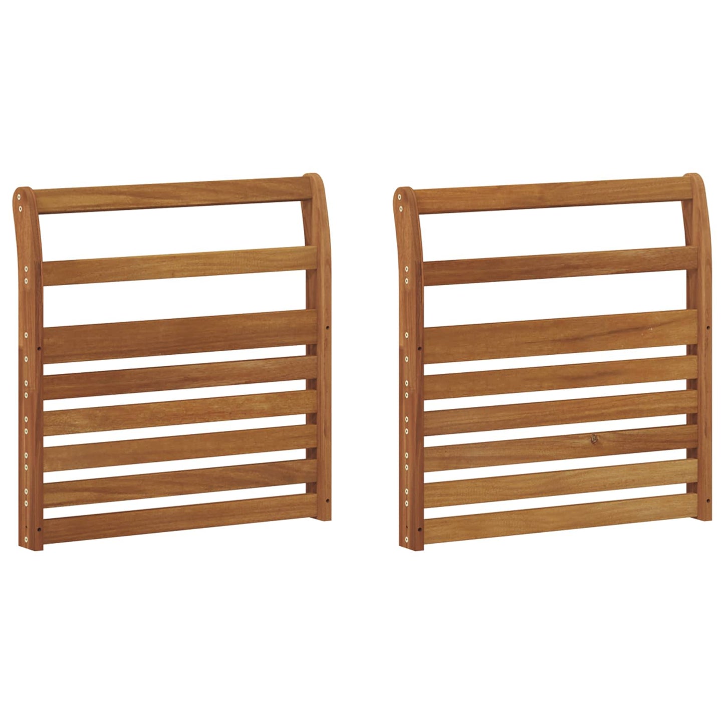 Armleuning 2 pcs Naturel 58,5 x 8 x 60 cm Massief Acaciahout is nu te koop bij PeponiXL, paradijselijk wonen!