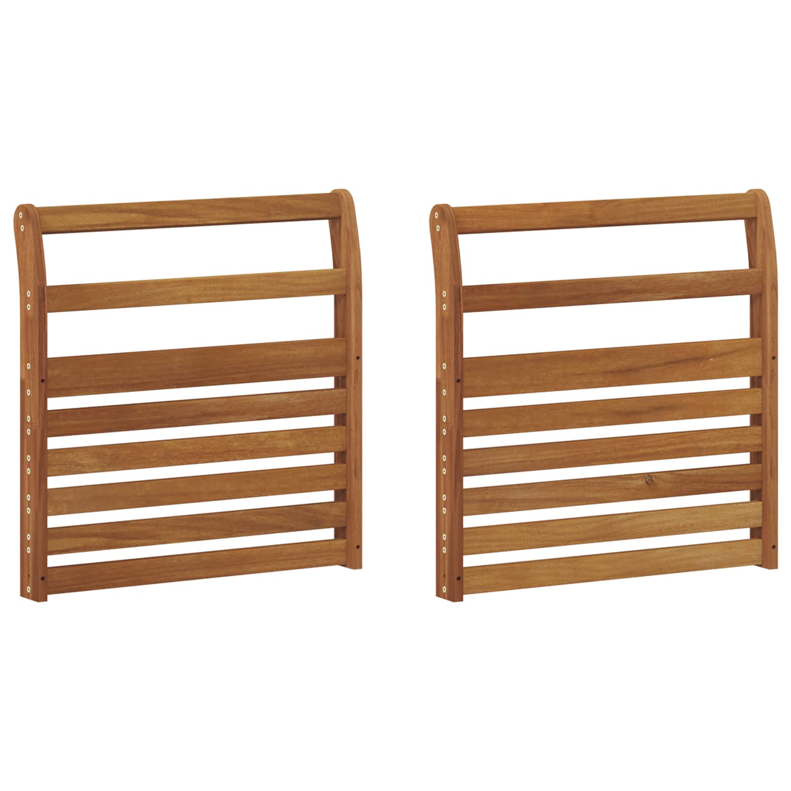 Armleuning 2 pcs Naturel 58,5 x 8 x 60 cm Massief Acaciahout is nu te koop bij PeponiXL, paradijselijk wonen!