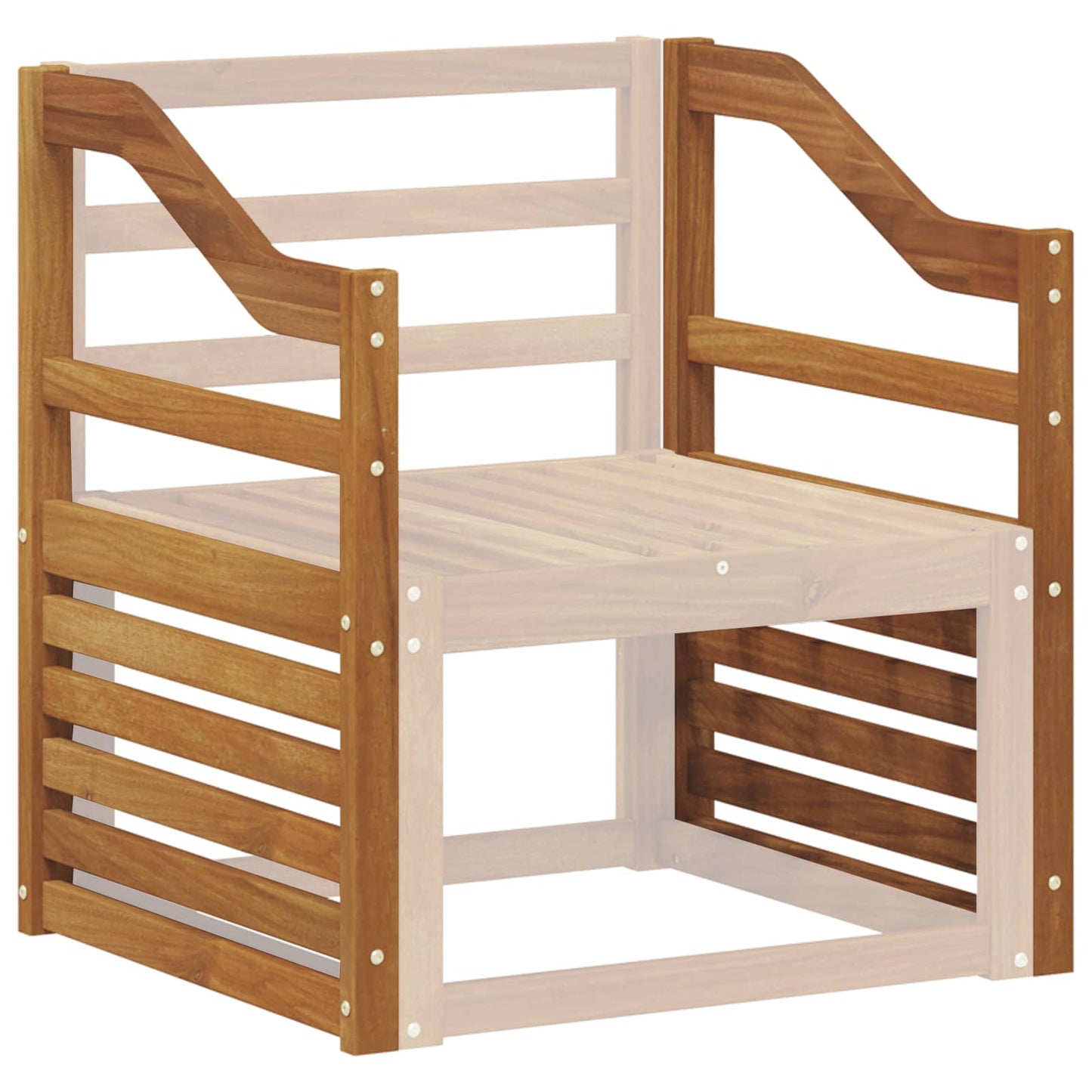 Armleuningen 2 pcs Bruin 59 x 4 x 73 cm Bewerkt hout is nu te koop bij PeponiXL, paradijselijk wonen!