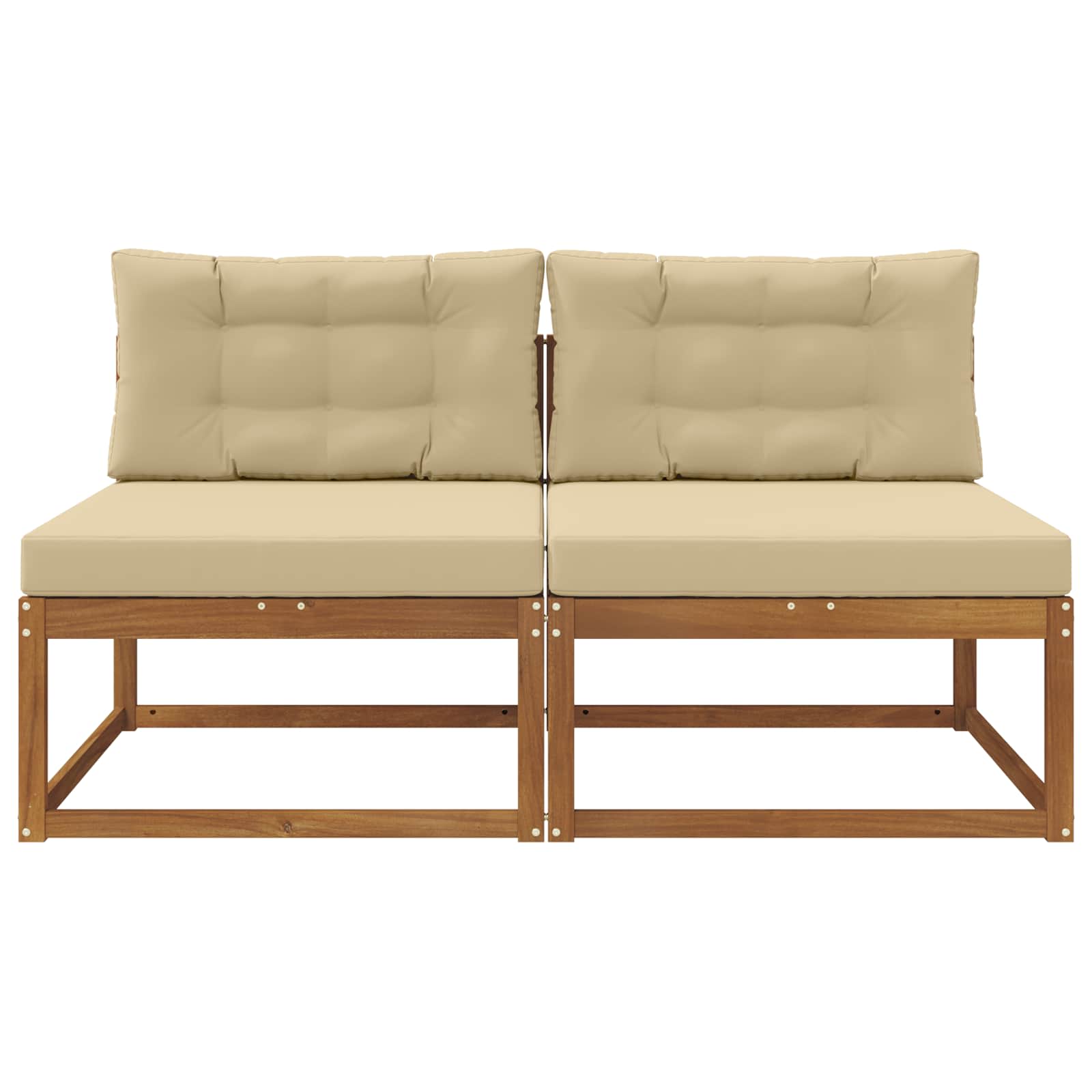 Buiten Midden Sofa met kussen 2 Stuk Naturel is nu te koop bij PeponiXL, paradijselijk wonen!