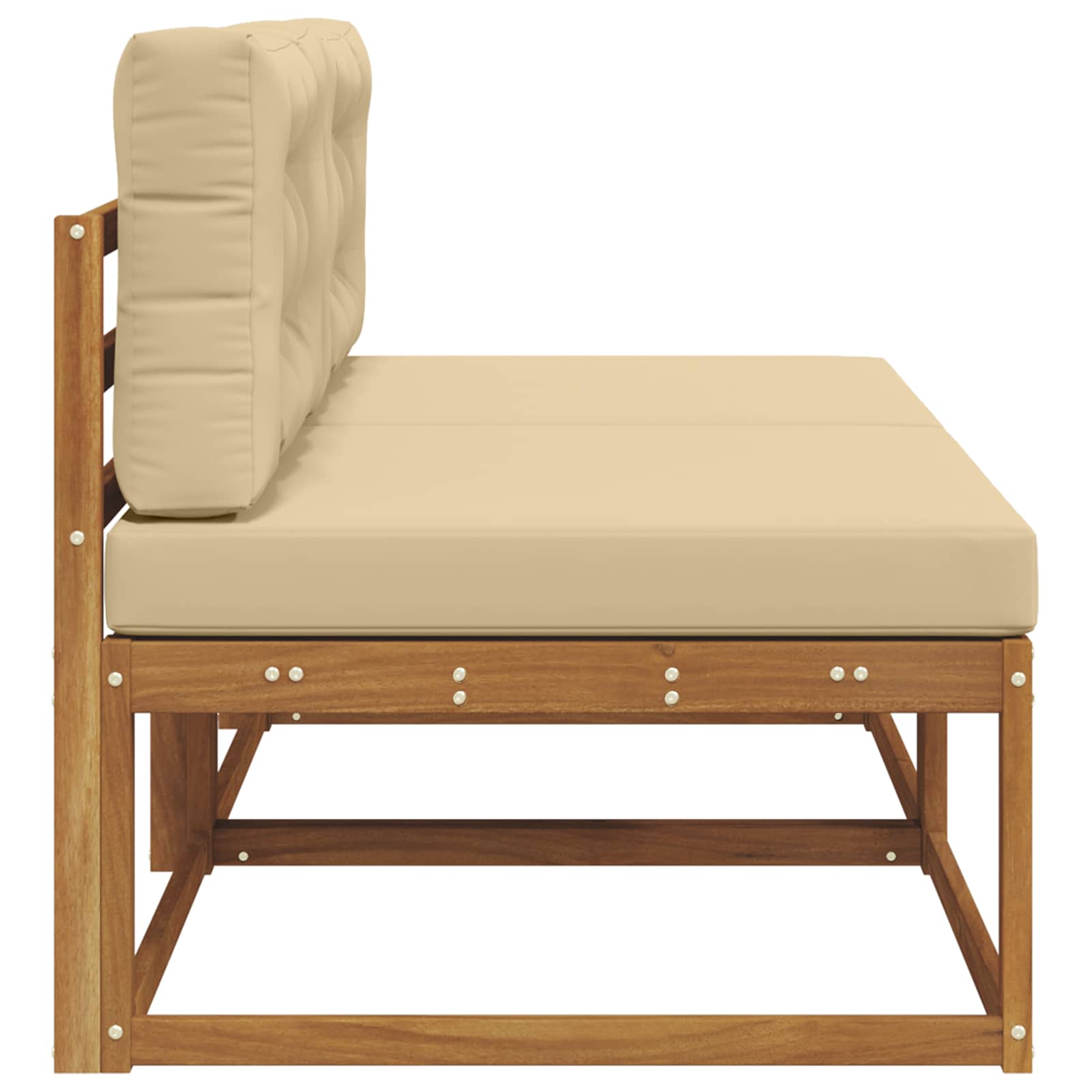 Buiten Midden Sofa met kussen 2 Stuk Naturel is nu te koop bij PeponiXL, paradijselijk wonen!