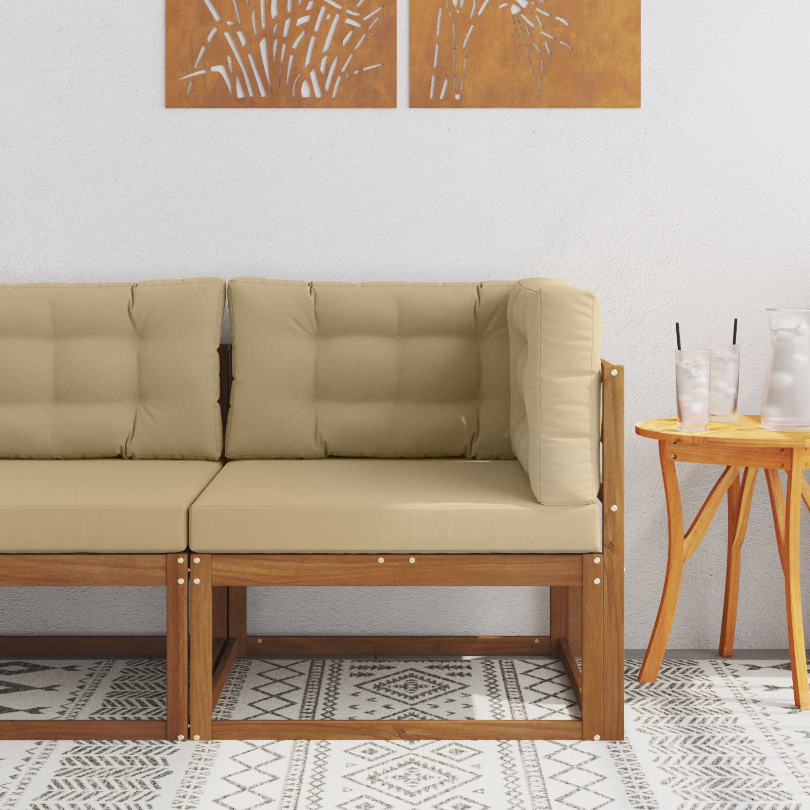 Outdoor Hoekbank Naturel is nu te koop bij PeponiXL, paradijselijk wonen!