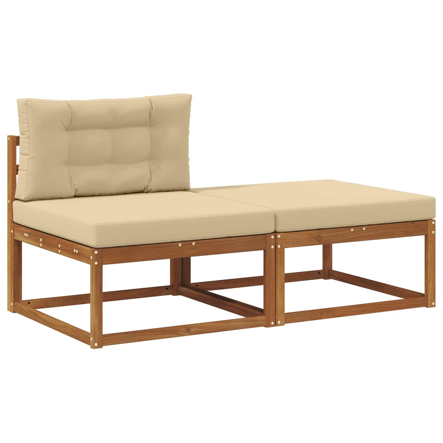 Sectie Sofa Eenheden met kussen 2 Stuk Naturel is nu te koop bij PeponiXL, paradijselijk wonen!