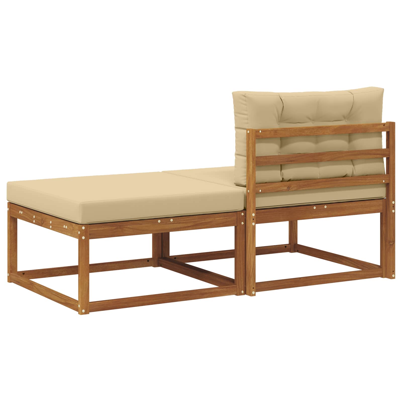 Sectie Sofa Eenheden met kussen 2 Stuk Naturel is nu te koop bij PeponiXL, paradijselijk wonen!