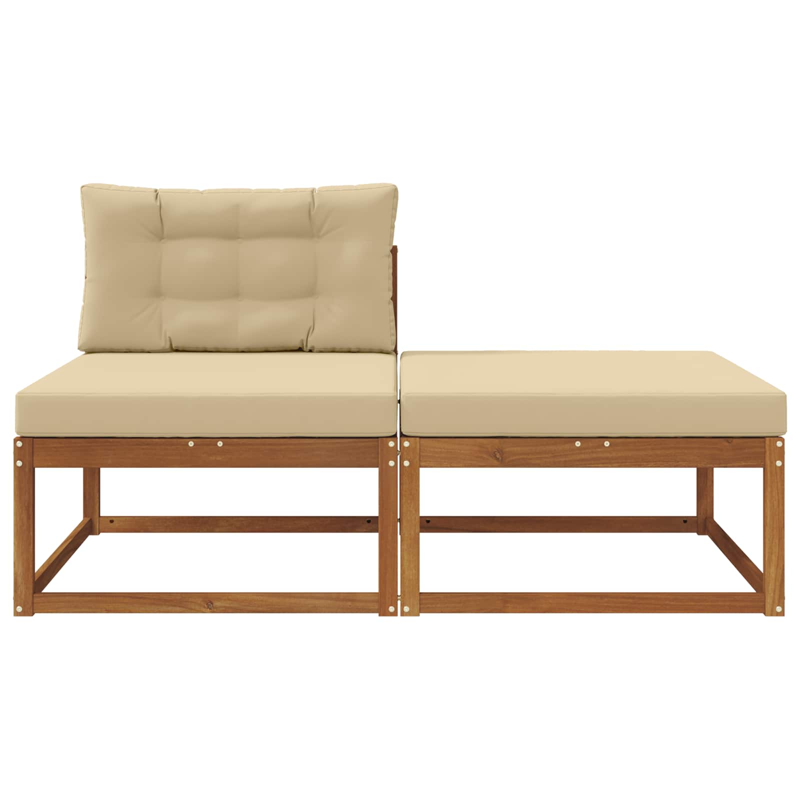 Sectie Sofa Eenheden met kussen 2 Stuk Naturel is nu te koop bij PeponiXL, paradijselijk wonen!