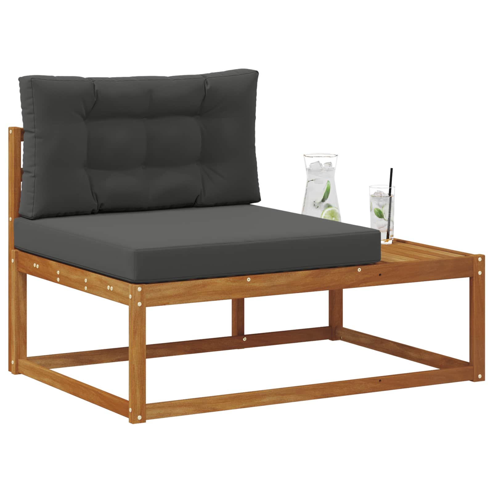 Buiten Eindbank met kussen Naturel 115 x 83 x 73 cm is nu te koop bij PeponiXL, paradijselijk wonen!