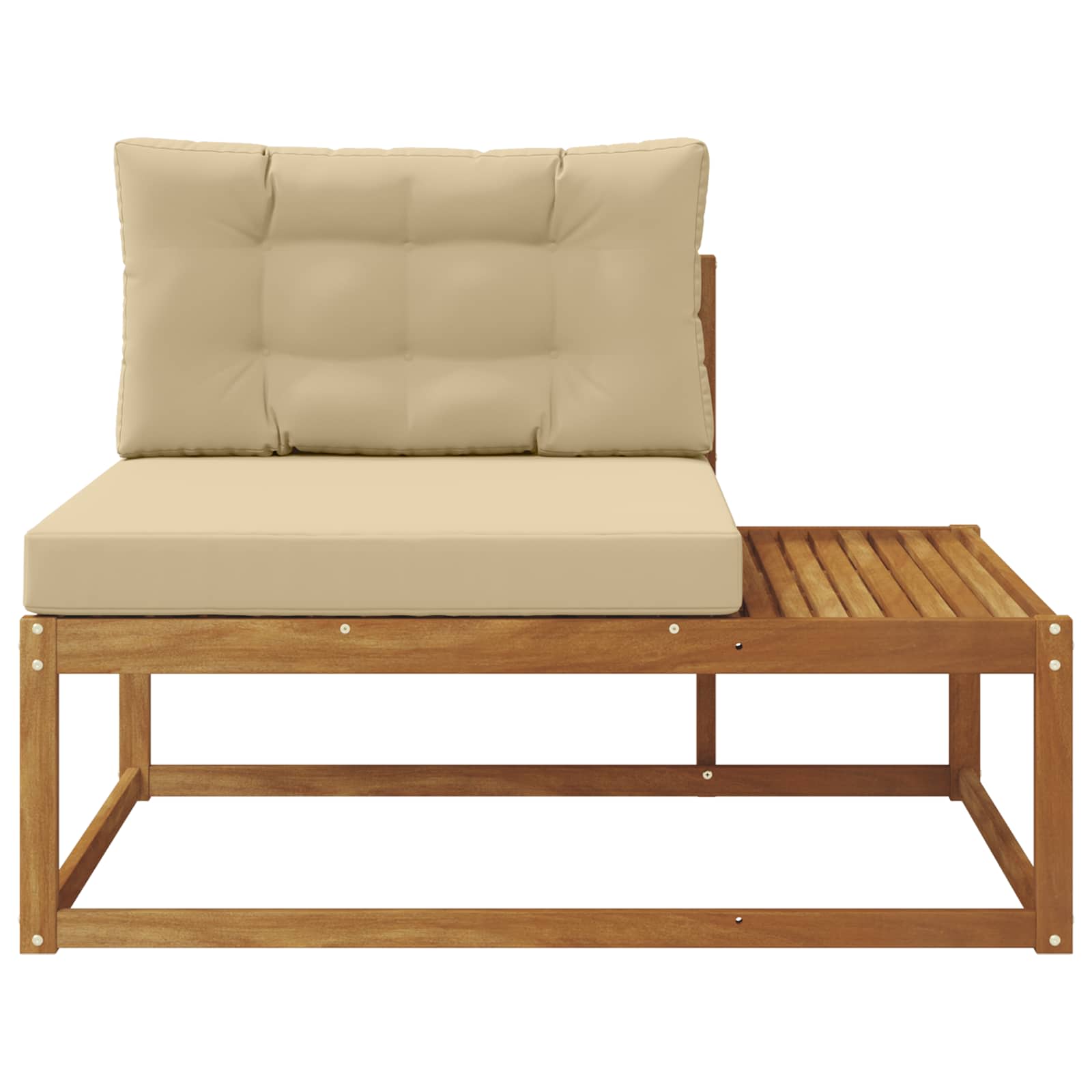 Buiten Eindbank met kussen Naturel 115 x 83 x 73 cm is nu te koop bij PeponiXL, paradijselijk wonen!