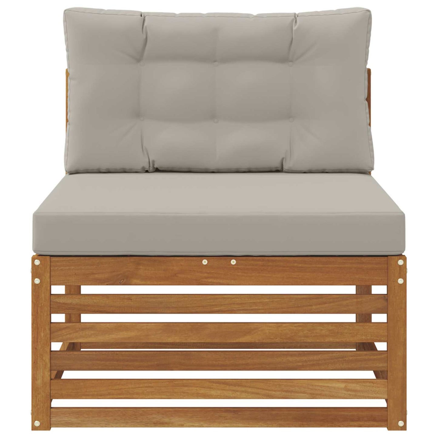 Buitenzitmiddelsofa Massief Acaciahout Naturel is nu te koop bij PeponiXL, paradijselijk wonen!