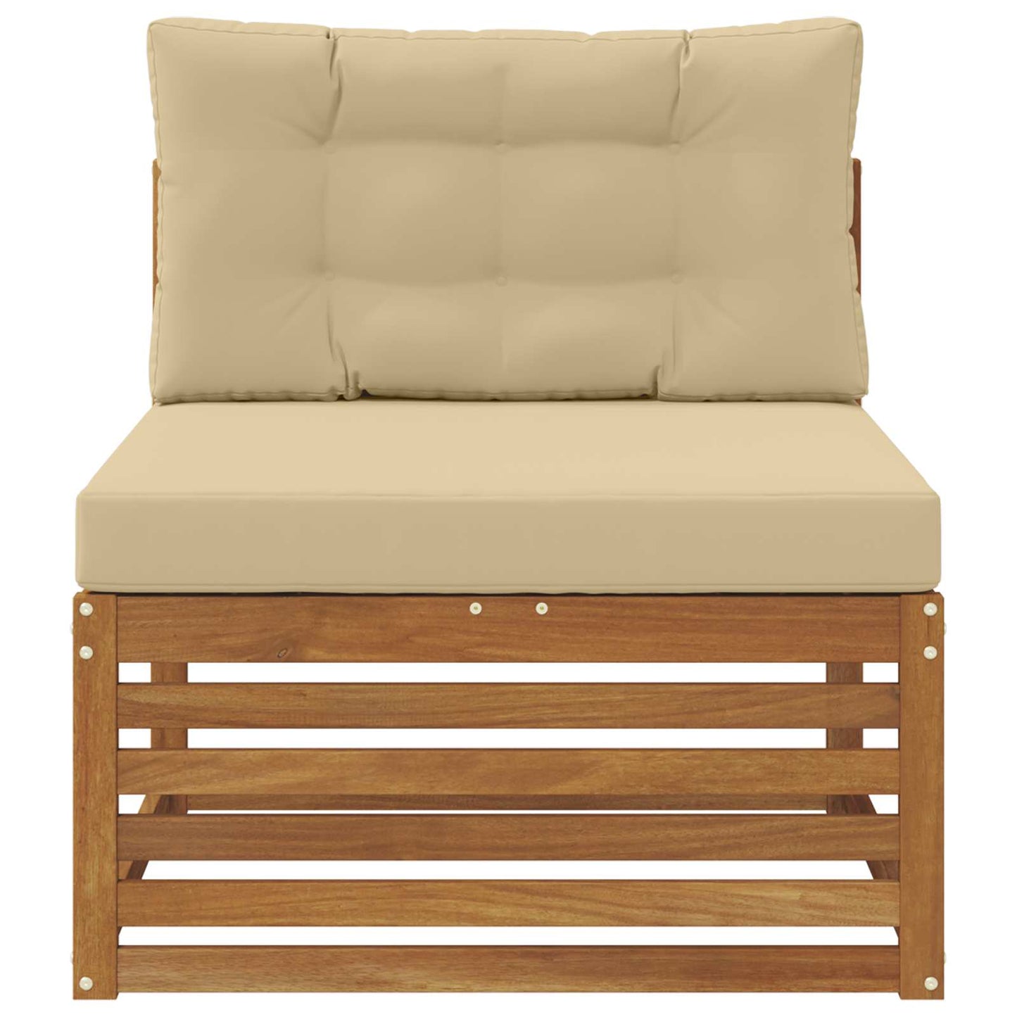 Buitenzitmiddelsofa Massief Acaciahout Naturel is nu te koop bij PeponiXL, paradijselijk wonen!
