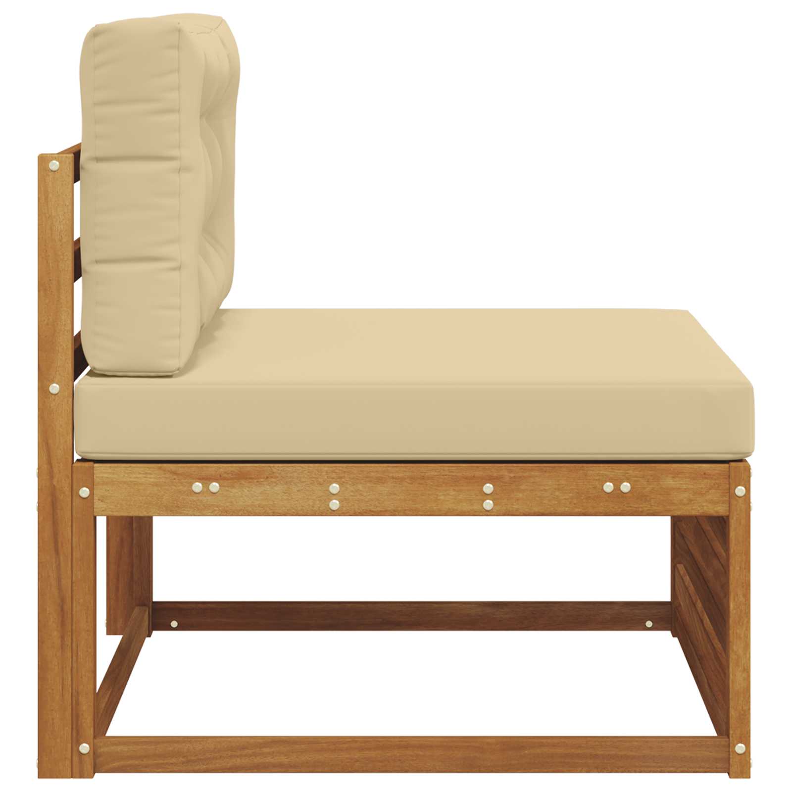 Buitenzitmiddelsofa Massief Acaciahout Naturel is nu te koop bij PeponiXL, paradijselijk wonen!