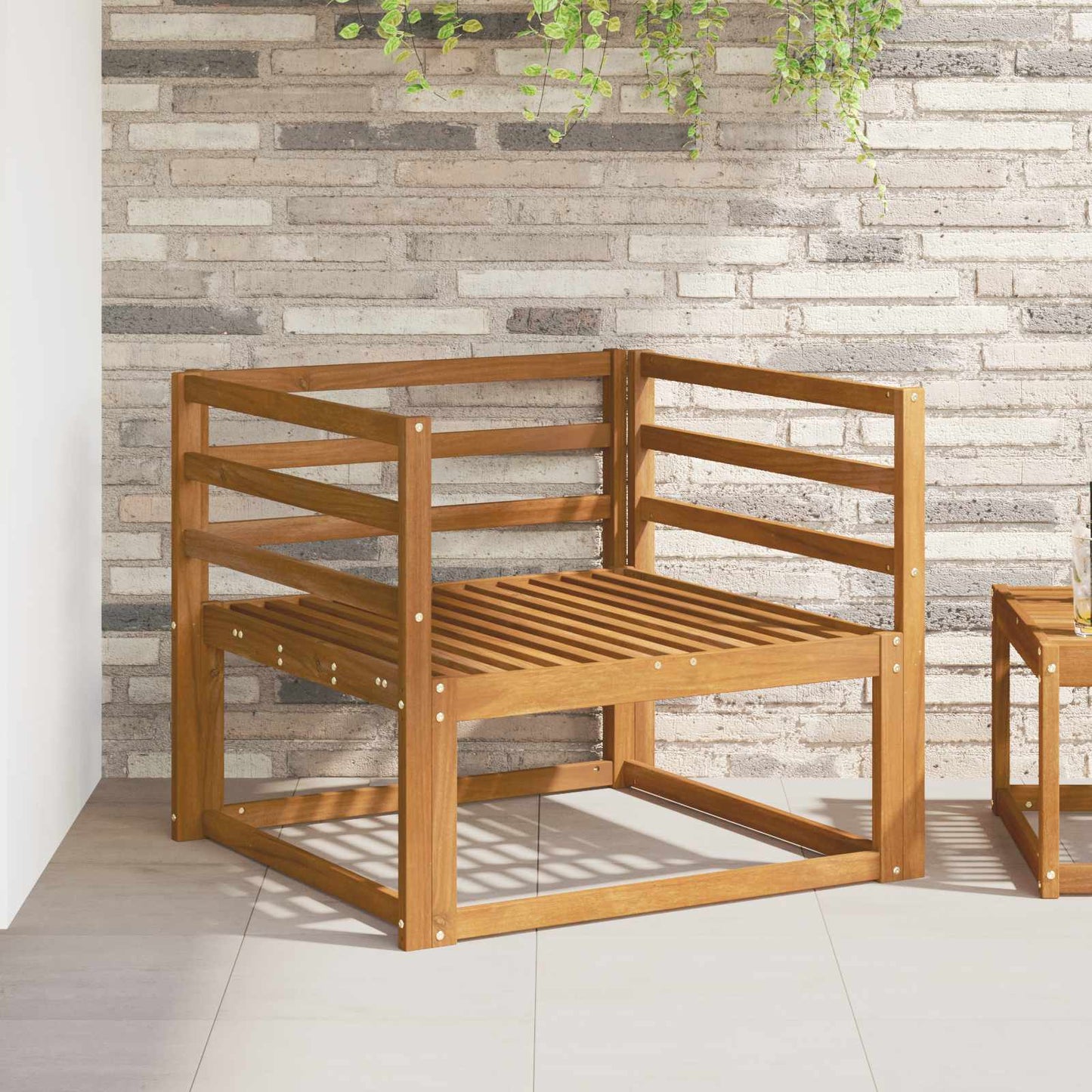 Armleuning 2 pcs Naturel 79 x 4 x 73 cm Massief Acaciahout is nu te koop bij PeponiXL, paradijselijk wonen!