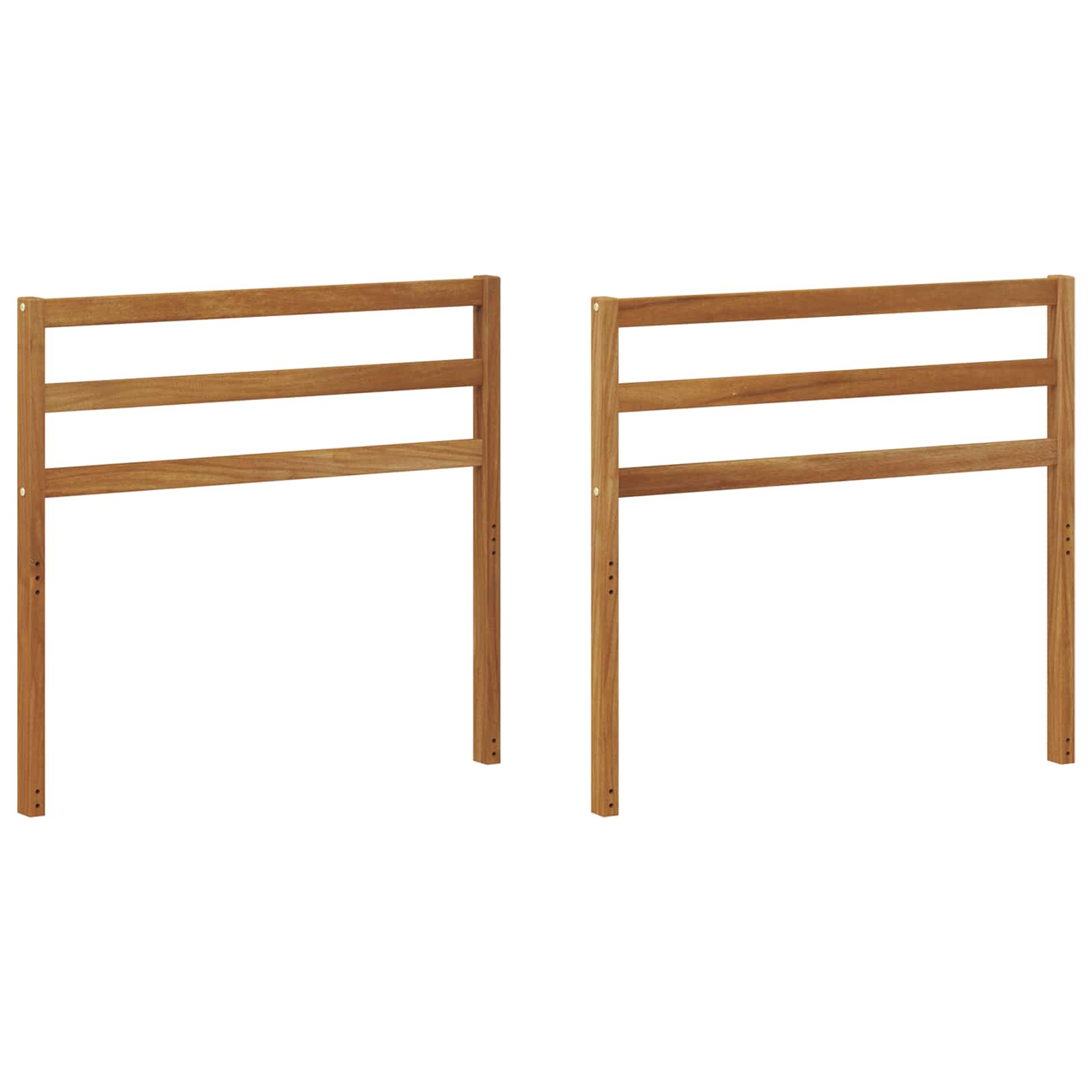Armleuning 2 pcs Naturel 79 x 4 x 73 cm Massief Acaciahout is nu te koop bij PeponiXL, paradijselijk wonen!