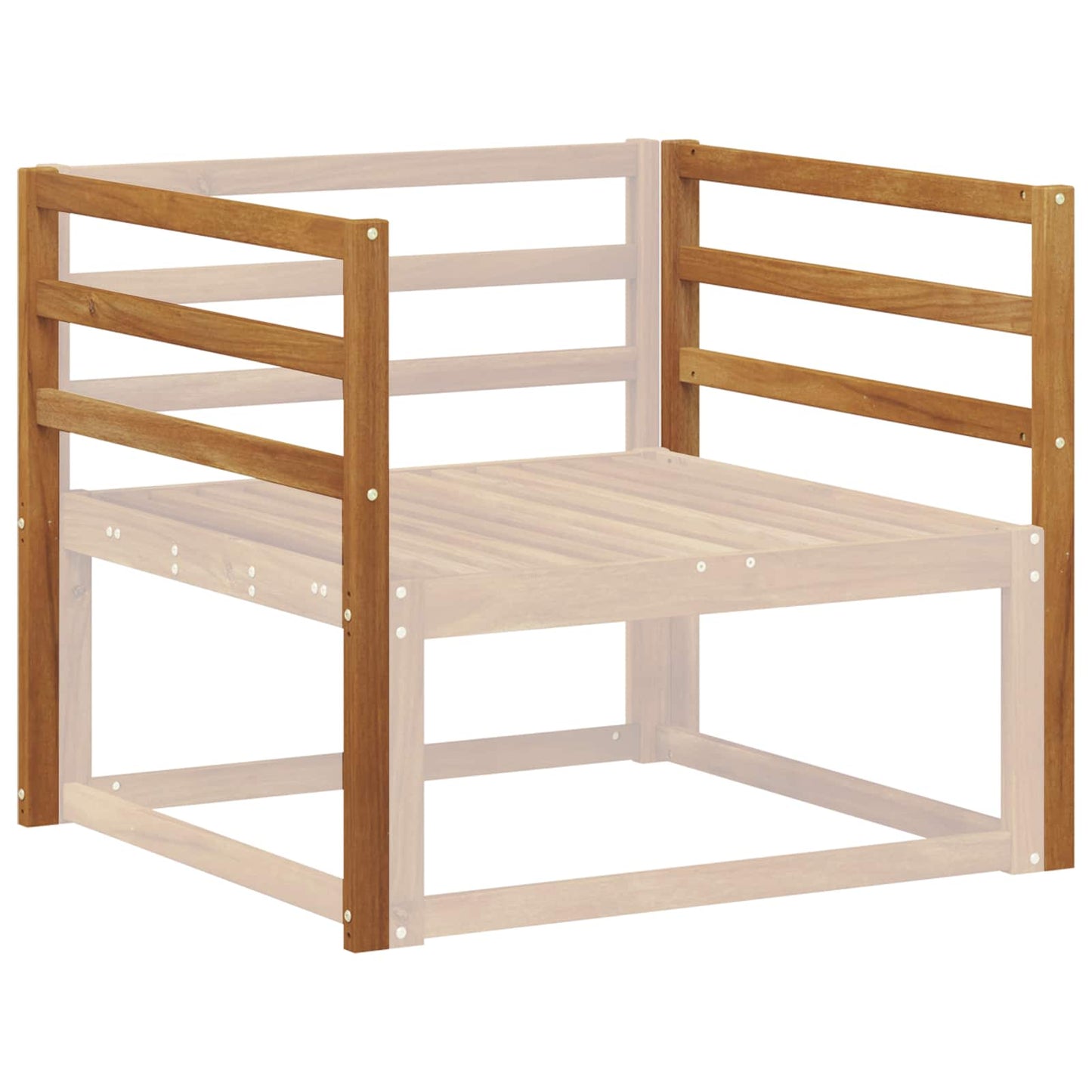 Armleuning 2 pcs Naturel 79 x 4 x 73 cm Massief Acaciahout is nu te koop bij PeponiXL, paradijselijk wonen!