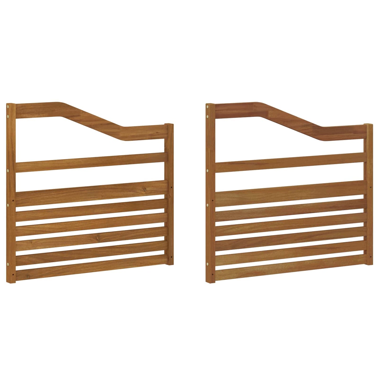 Armleuningen 2 pcs Bruin 79 x 4 x 73 cm Bewerkt hout is nu te koop bij PeponiXL, paradijselijk wonen!