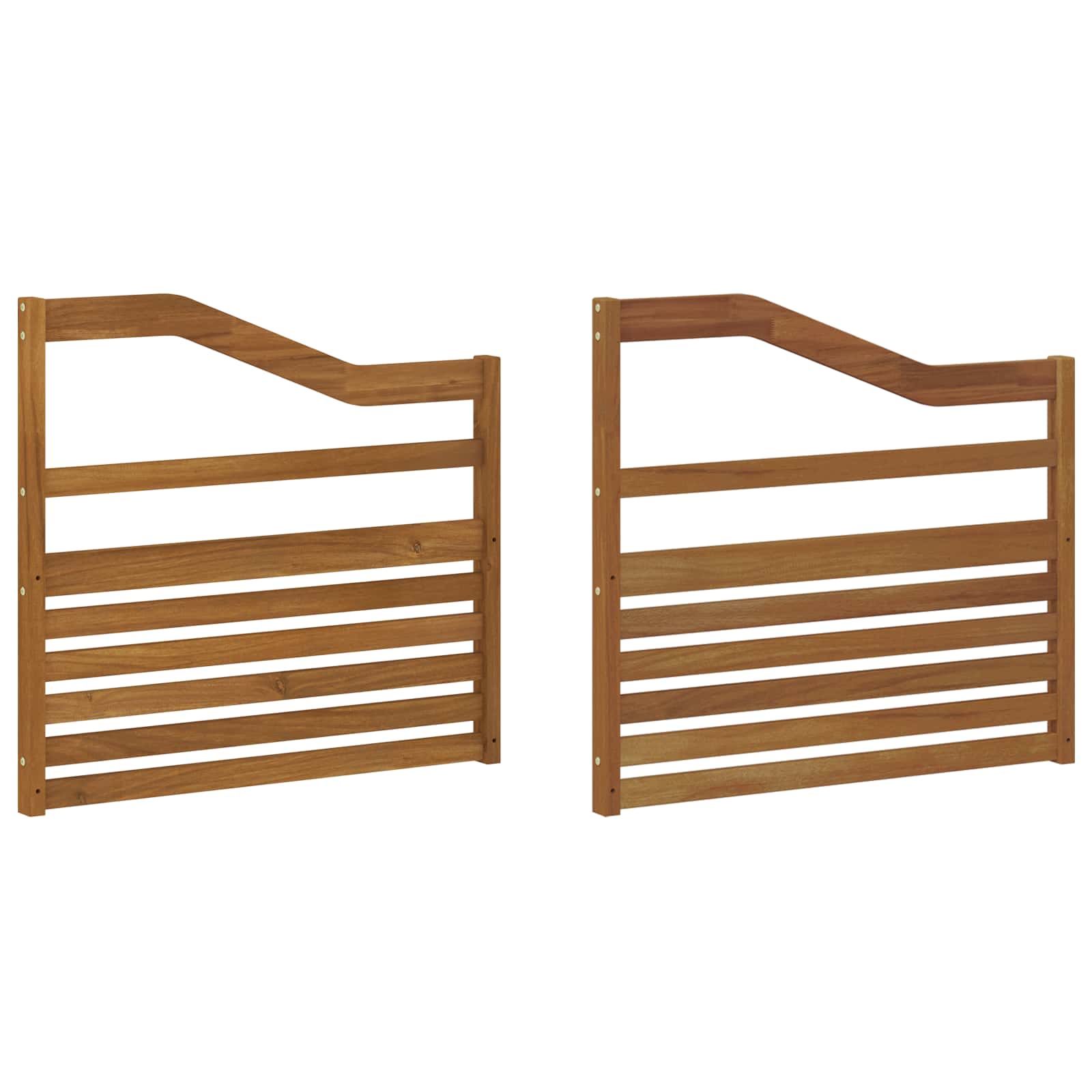 Armleuningen 2 pcs Bruin 79 x 4 x 73 cm Bewerkt hout is nu te koop bij PeponiXL, paradijselijk wonen!