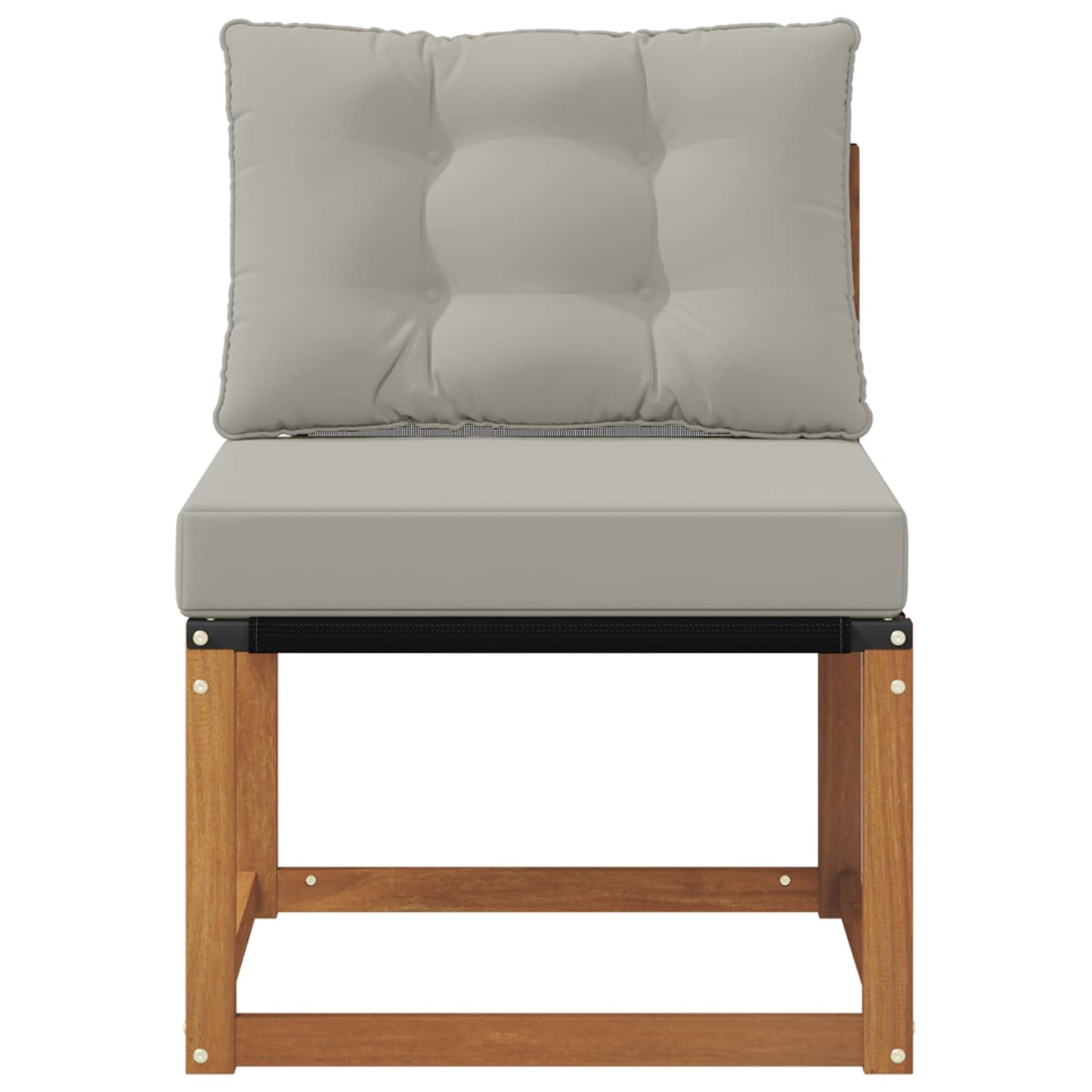 Buitenzitmiddelsofa Massief acaciahout en Textilene Stof is nu te koop bij PeponiXL, paradijselijk wonen!