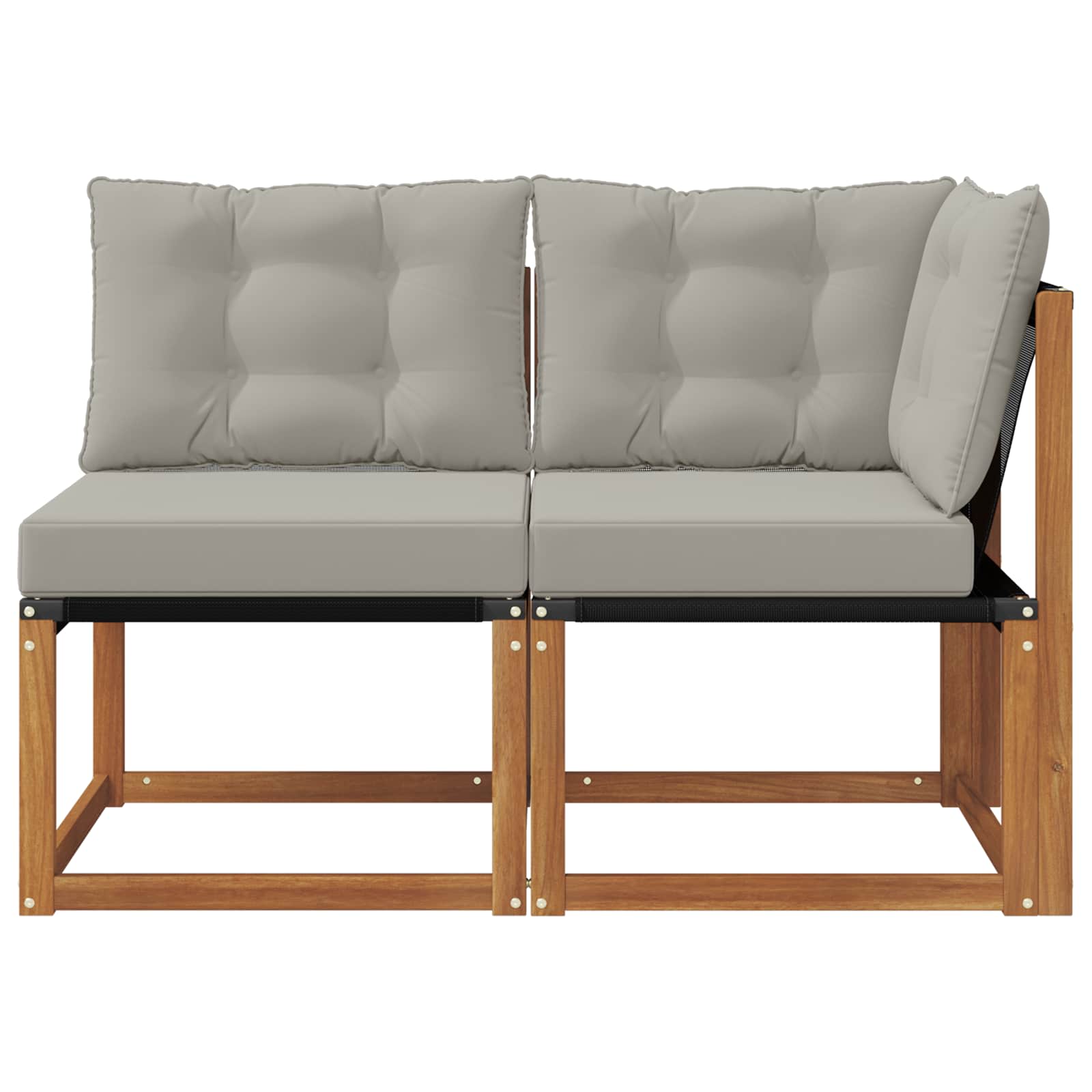 Outdoor Midden- en Hoeksalon met kussen 2 Stuk Naturel is nu te koop bij PeponiXL, paradijselijk wonen!
