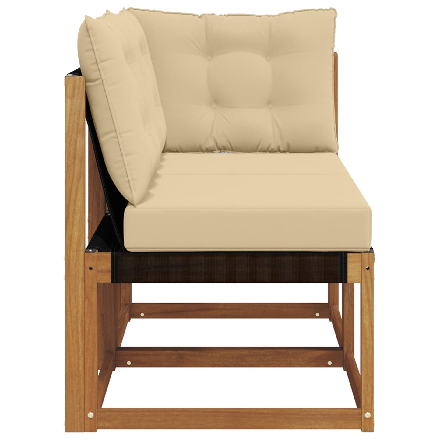 Outdoor Midden- en Hoeksalon met kussen 2 Stuk Naturel is nu te koop bij PeponiXL, paradijselijk wonen!