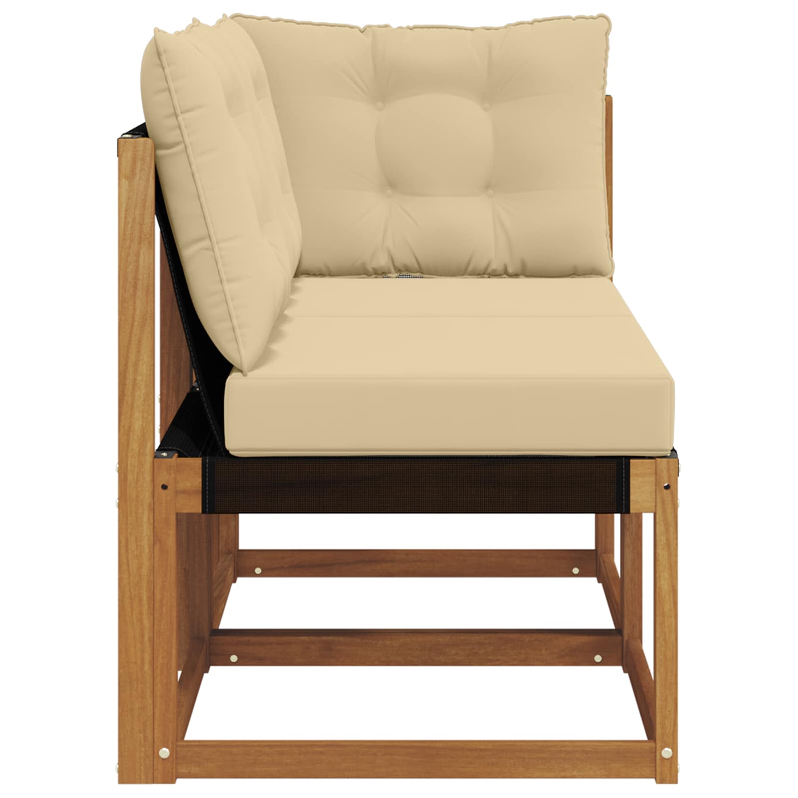 Outdoor Midden- en Hoeksalon met kussen 2 Stuk Naturel is nu te koop bij PeponiXL, paradijselijk wonen!