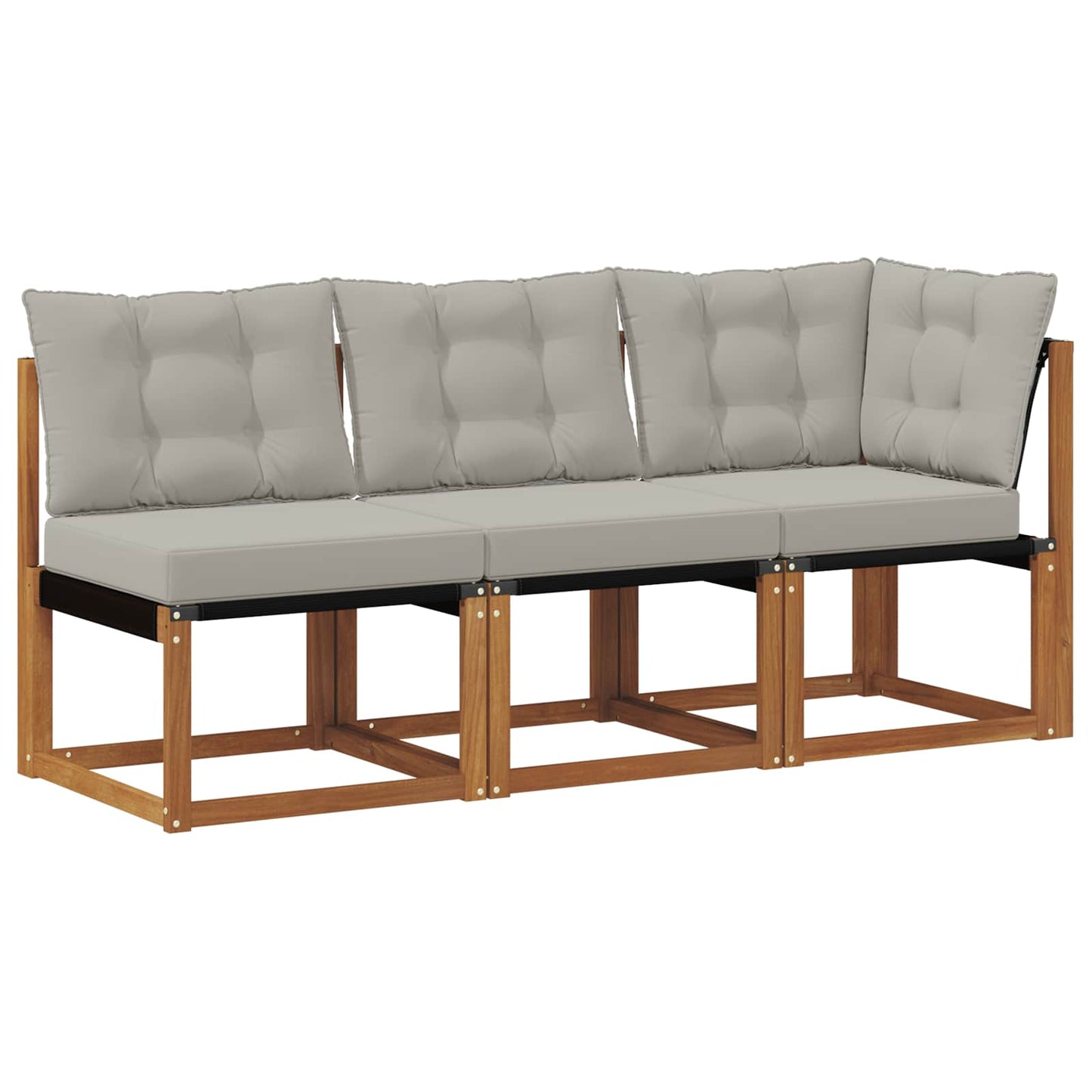 Outdoor Midden- en Hoeksalon met kussen 3 Stuk Naturel is nu te koop bij PeponiXL, paradijselijk wonen!