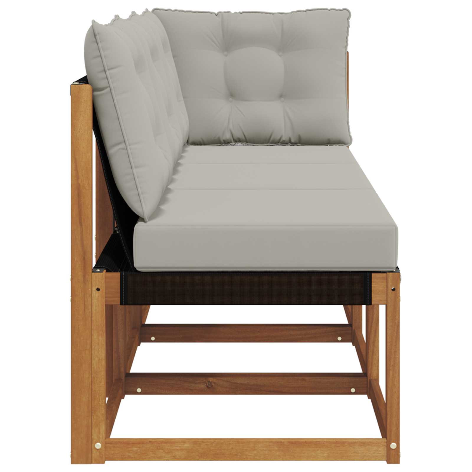 Outdoor Midden- en Hoeksalon met kussen 3 Stuk Naturel is nu te koop bij PeponiXL, paradijselijk wonen!