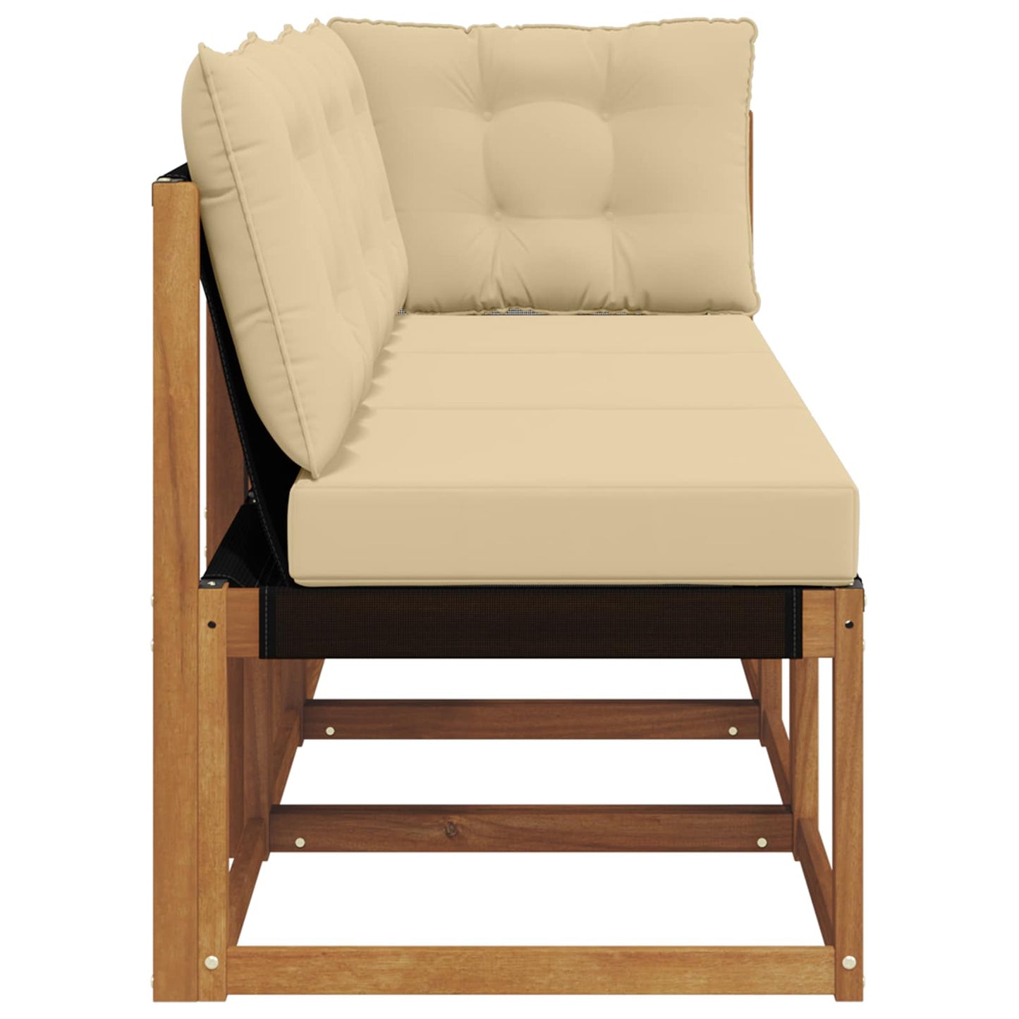 Outdoor Midden- en Hoeksalon met kussen 3 Stuk Naturel is nu te koop bij PeponiXL, paradijselijk wonen!
