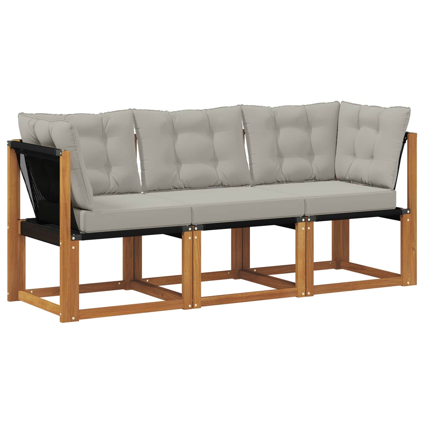 Outdoor Midden- en Hoeksalon met kussen 3 Stuk Naturel is nu te koop bij PeponiXL, paradijselijk wonen!