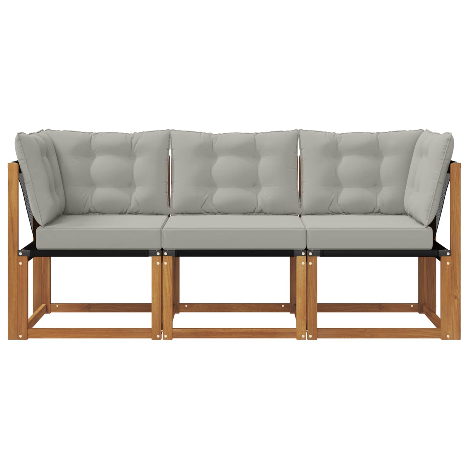 Outdoor Midden- en Hoeksalon met kussen 3 Stuk Naturel is nu te koop bij PeponiXL, paradijselijk wonen!