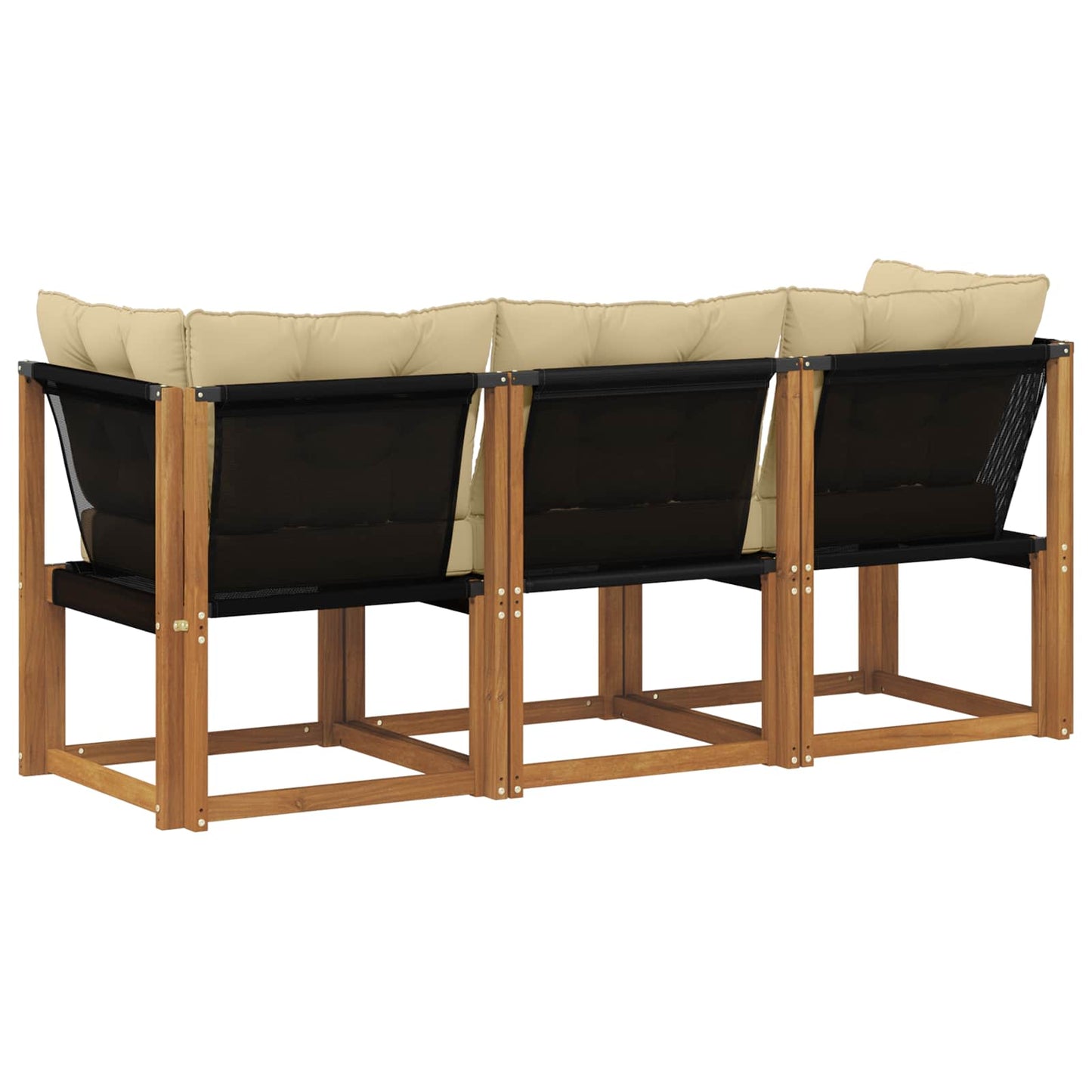 Outdoor Midden- en Hoeksalon met kussen 3 Stuk Naturel is nu te koop bij PeponiXL, paradijselijk wonen!