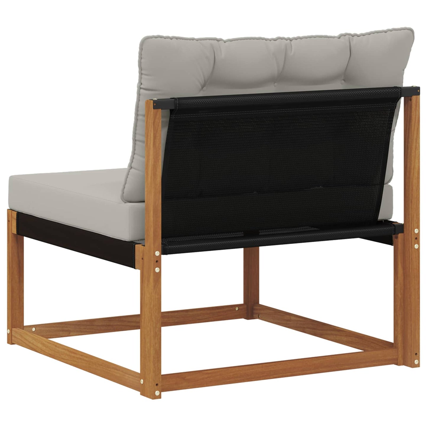Buiten Midden Sofa Massief Acaciahout en Textilene Naturel is nu te koop bij PeponiXL, paradijselijk wonen!