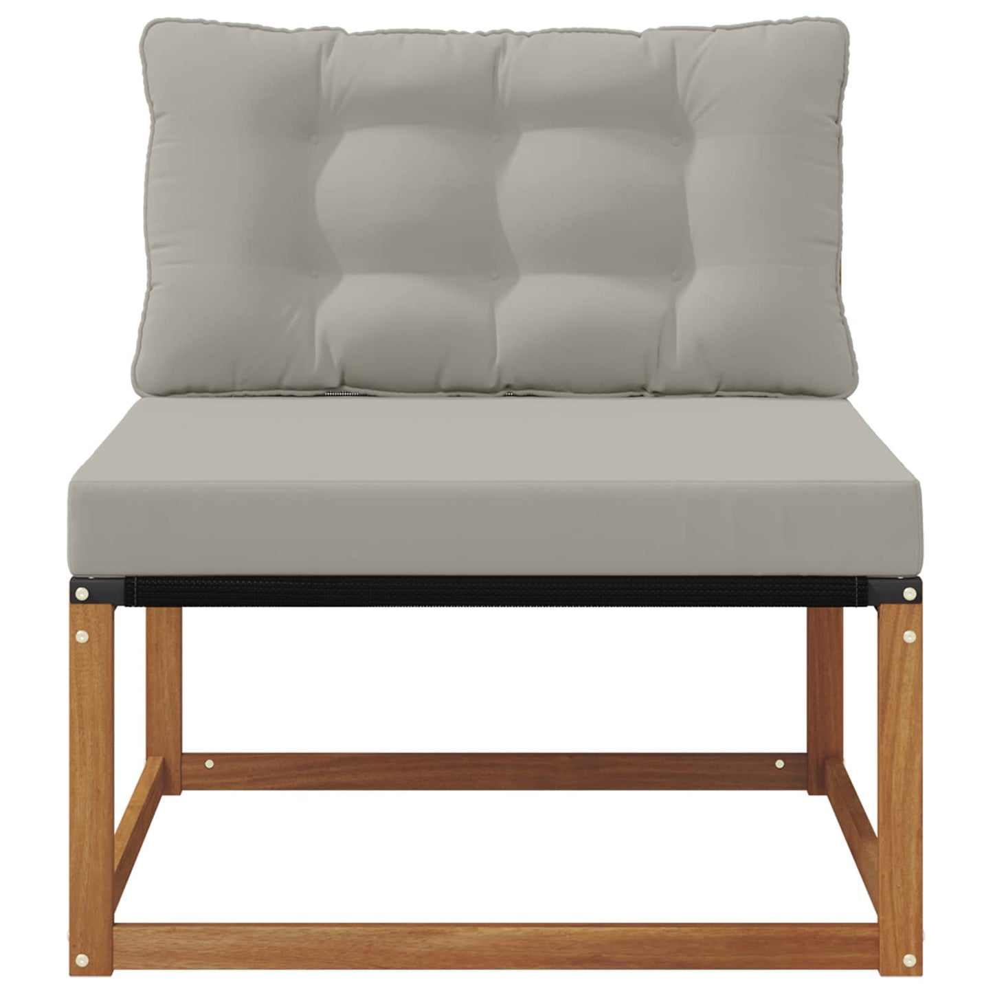 Buiten Midden Sofa Massief Acaciahout en Textilene Naturel is nu te koop bij PeponiXL, paradijselijk wonen!