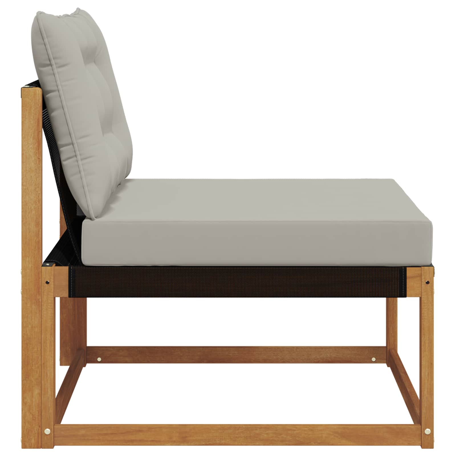 Buiten Midden Sofa Massief Acaciahout en Textilene Naturel is nu te koop bij PeponiXL, paradijselijk wonen!