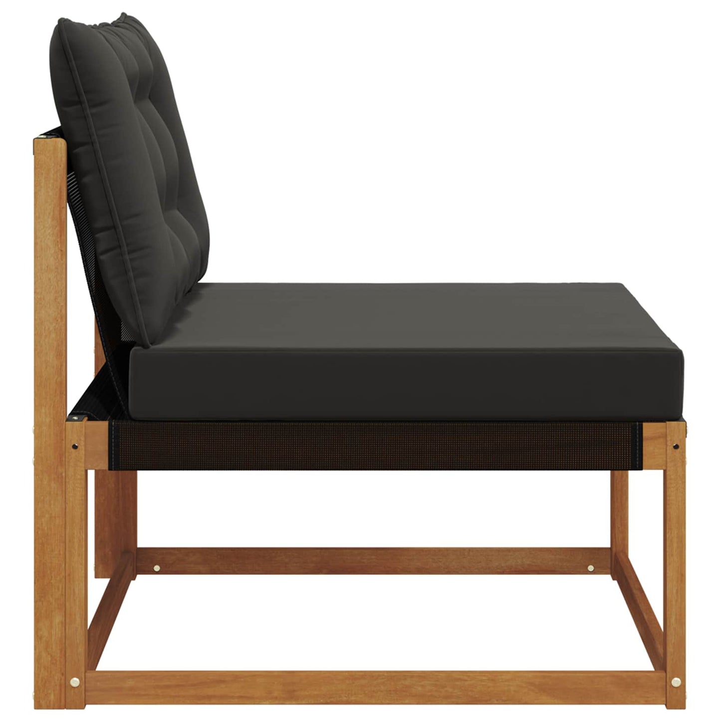Buiten Midden Sofa Massief Acaciahout en Textilene Naturel is nu te koop bij PeponiXL, paradijselijk wonen!