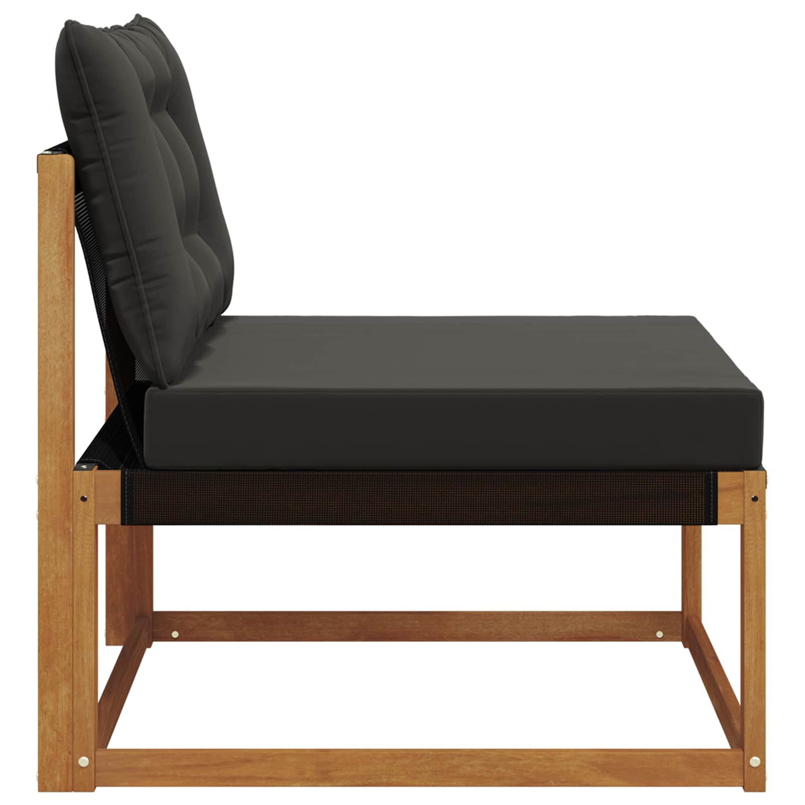 Buiten Midden Sofa Massief Acaciahout en Textilene Naturel is nu te koop bij PeponiXL, paradijselijk wonen!