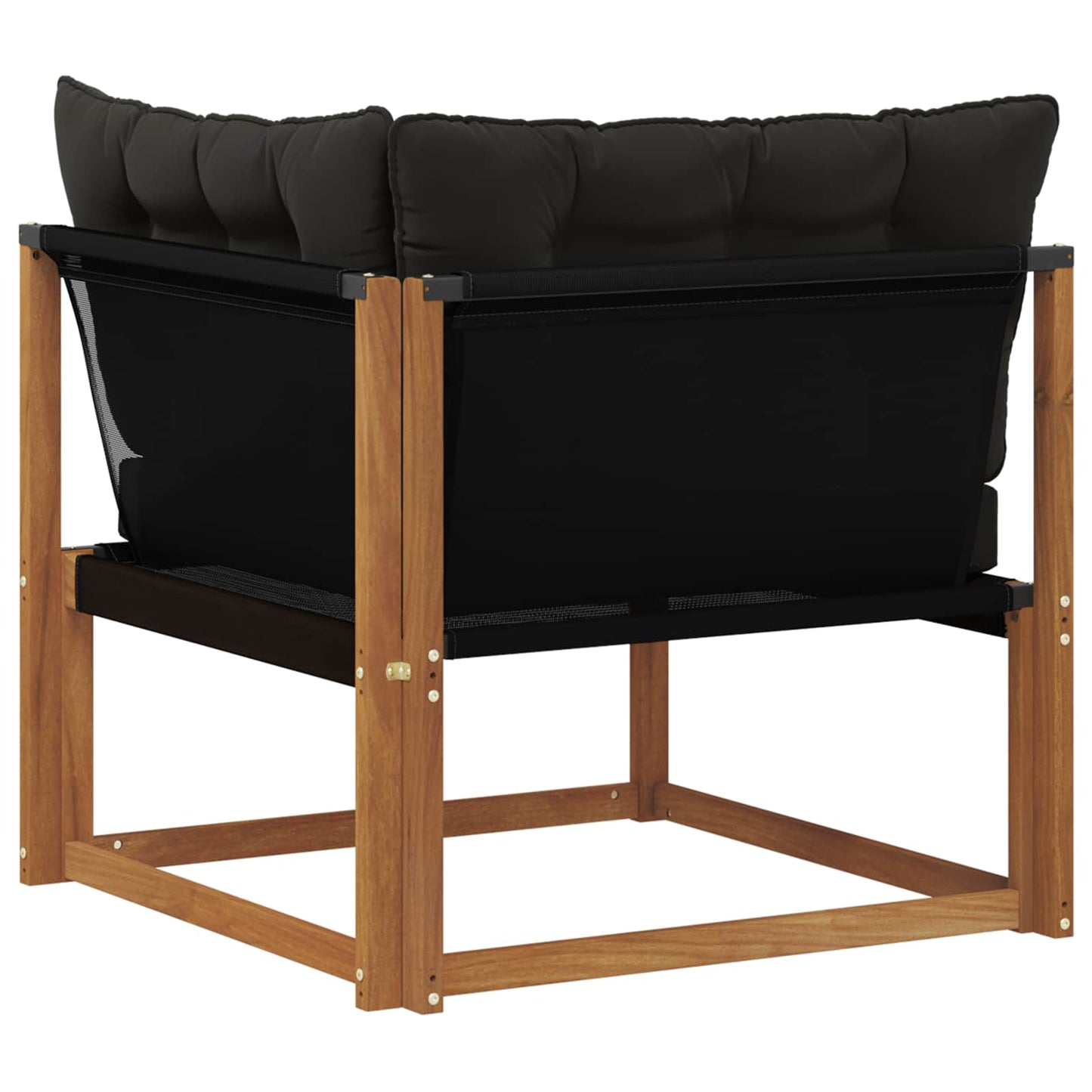 Buiten Hoek Sofa Massief Acaciahout en Textilene Naturel is nu te koop bij PeponiXL, paradijselijk wonen!