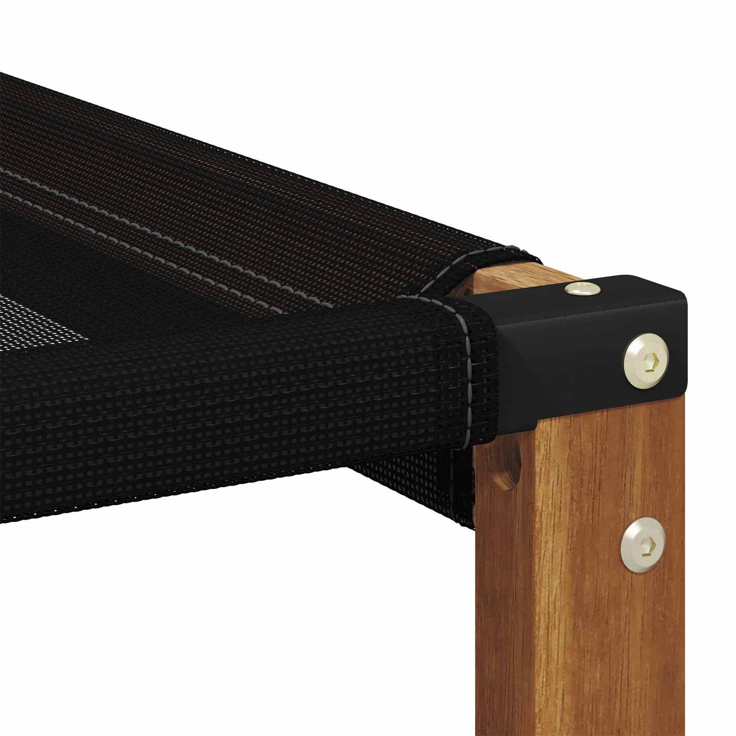2 Stuk Buiten Midden Sofa Massief Acaciahout en Textilene is nu te koop bij PeponiXL, paradijselijk wonen!