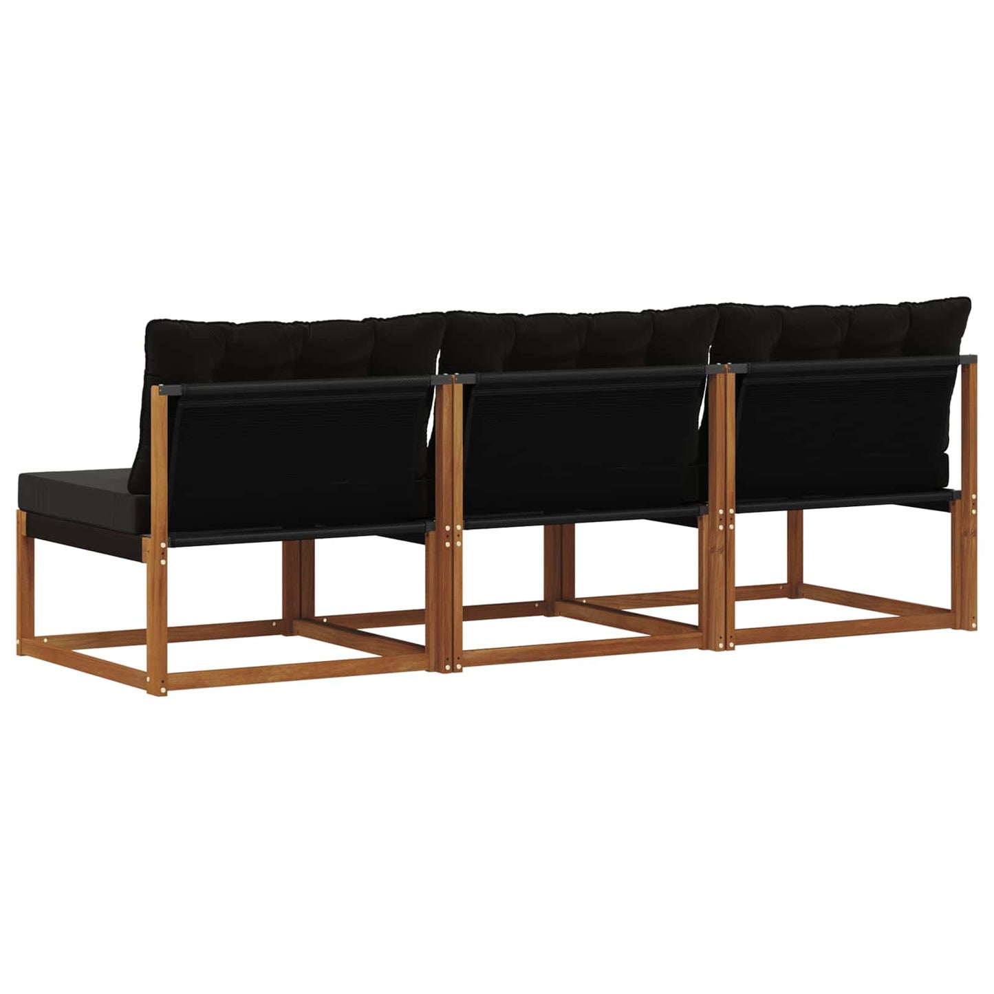 3 Stuk Buiten Midden Sofa Massief Acaciahout en Textilene is nu te koop bij PeponiXL, paradijselijk wonen!