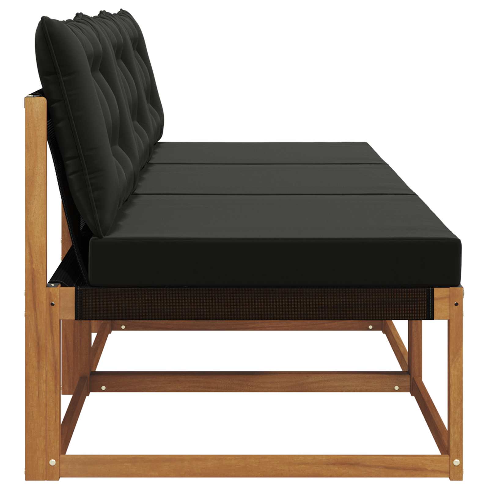 3 Stuk Buiten Midden Sofa Massief Acaciahout en Textilene is nu te koop bij PeponiXL, paradijselijk wonen!