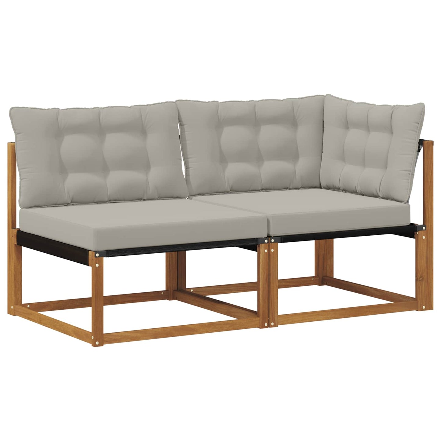 Outdoor Midden- en Hoeksalon met kussen 2 Stuk Naturel is nu te koop bij PeponiXL, paradijselijk wonen!