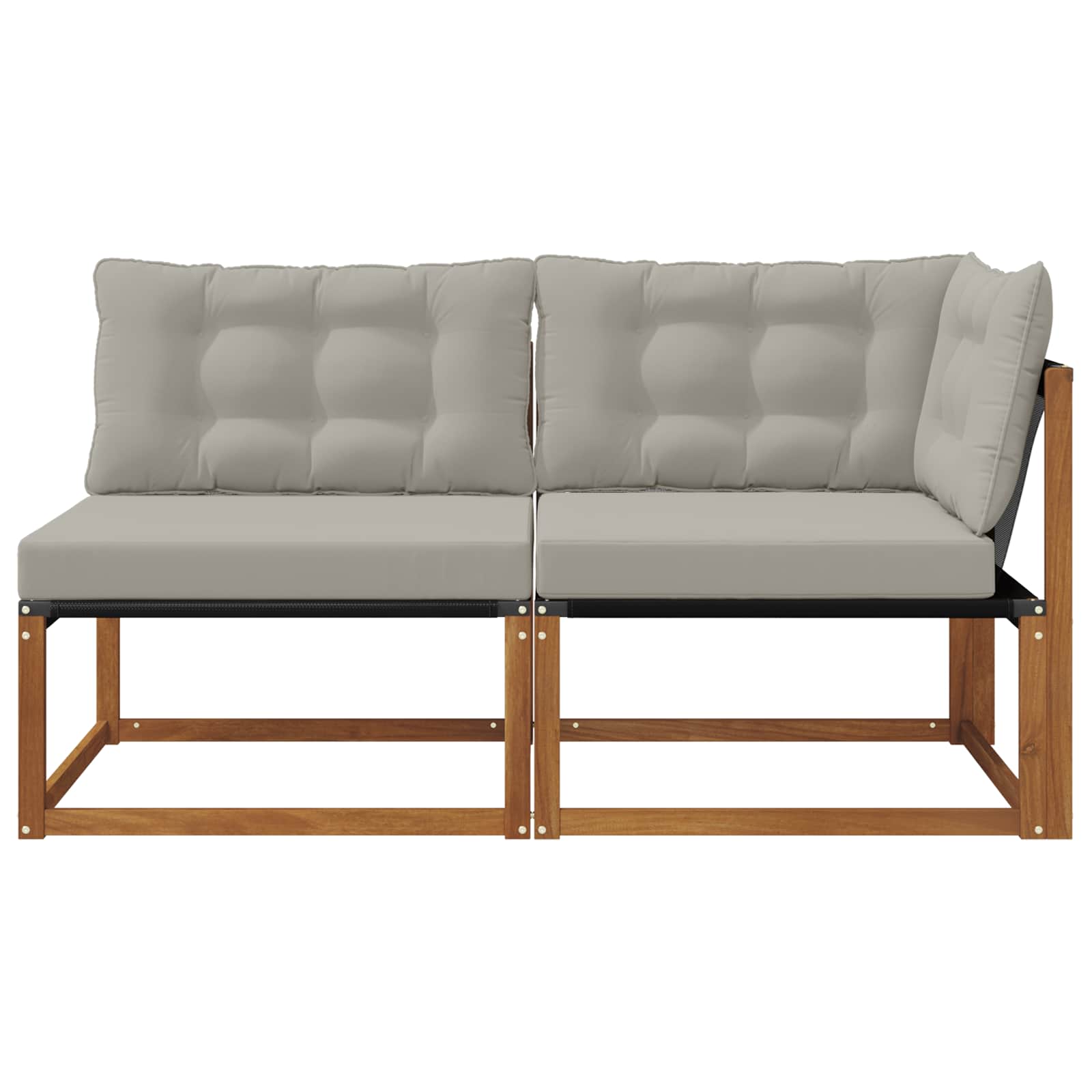 Outdoor Midden- en Hoeksalon met kussen 2 Stuk Naturel is nu te koop bij PeponiXL, paradijselijk wonen!