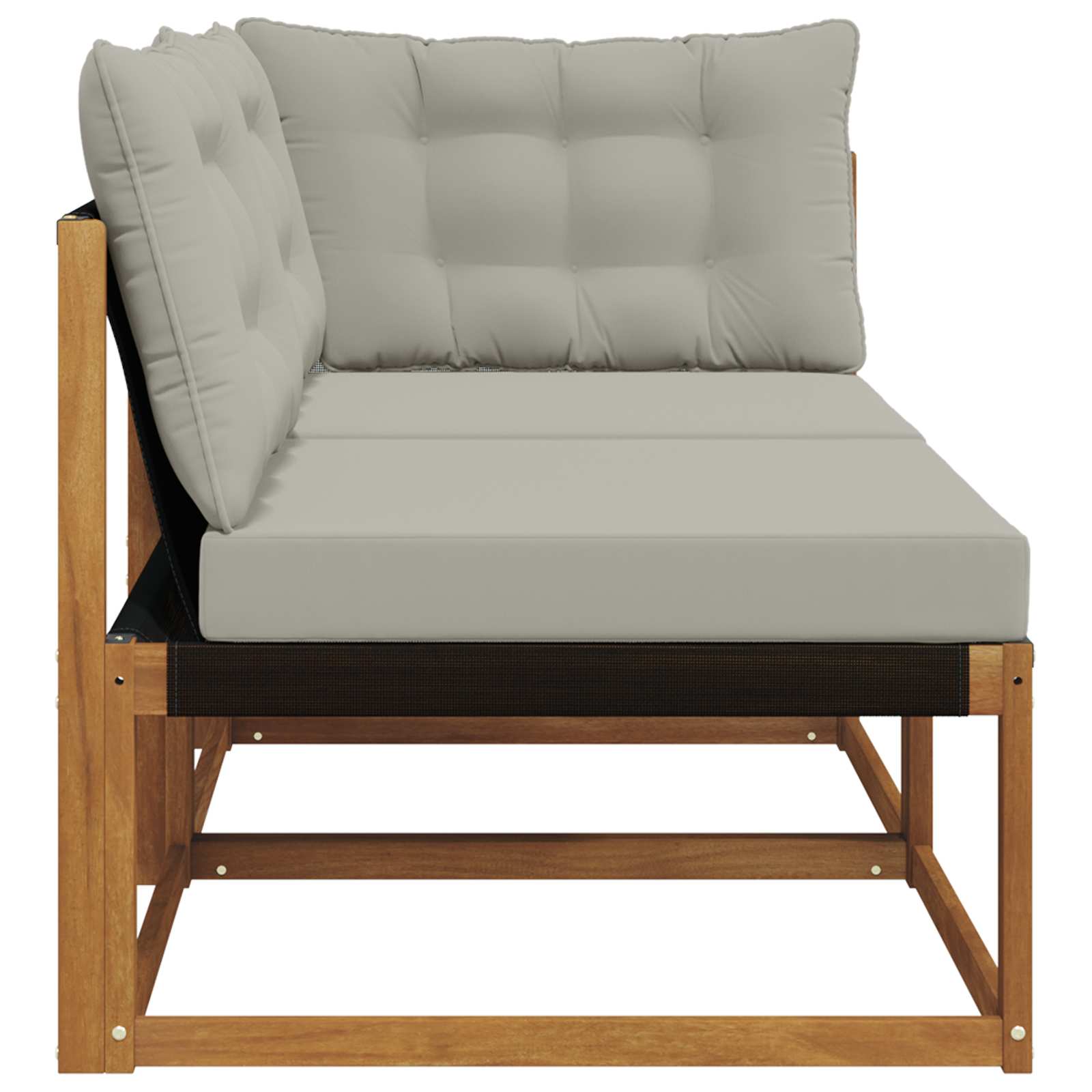 Outdoor Midden- en Hoeksalon met kussen 2 Stuk Naturel is nu te koop bij PeponiXL, paradijselijk wonen!