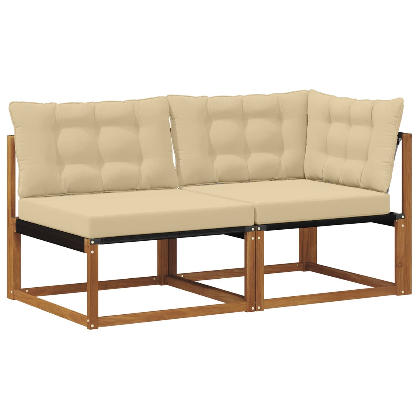 Outdoor Midden- en Hoeksalon met kussen 7 Stuk Naturel is nu te koop bij PeponiXL, paradijselijk wonen!