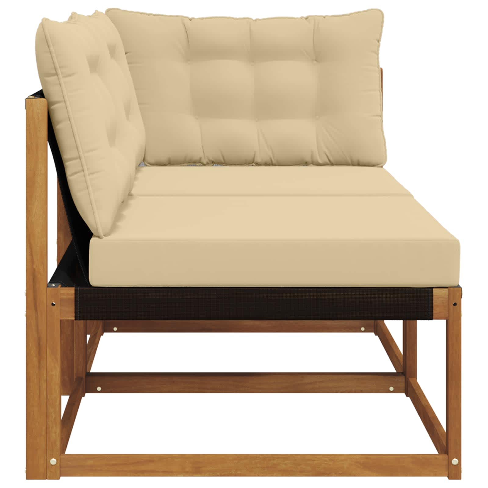 Outdoor Midden- en Hoeksalon met kussen 7 Stuk Naturel is nu te koop bij PeponiXL, paradijselijk wonen!
