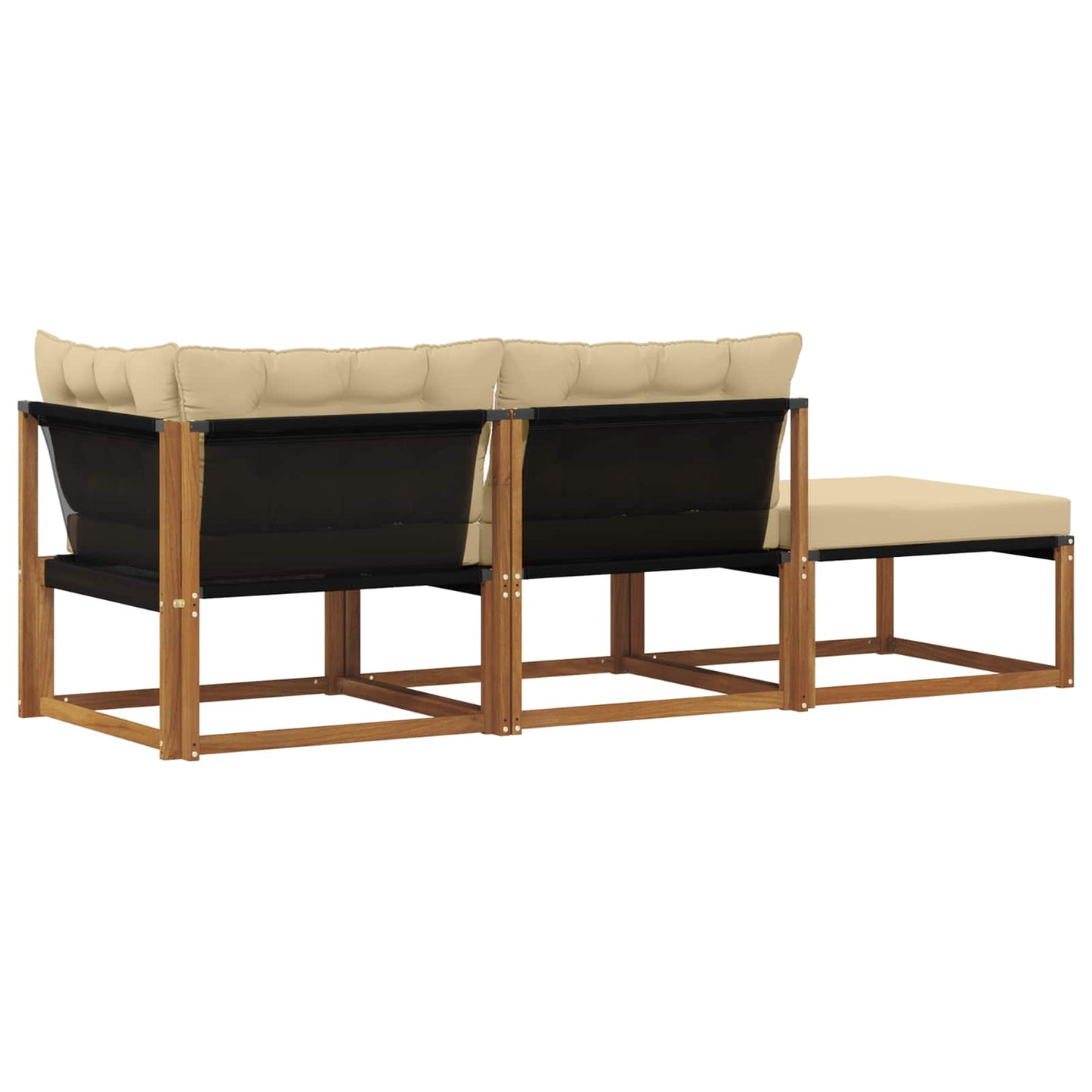 Tuin Sectiesofa Eenheden met kussen 3 Stuk Naturel is nu te koop bij PeponiXL, paradijselijk wonen!