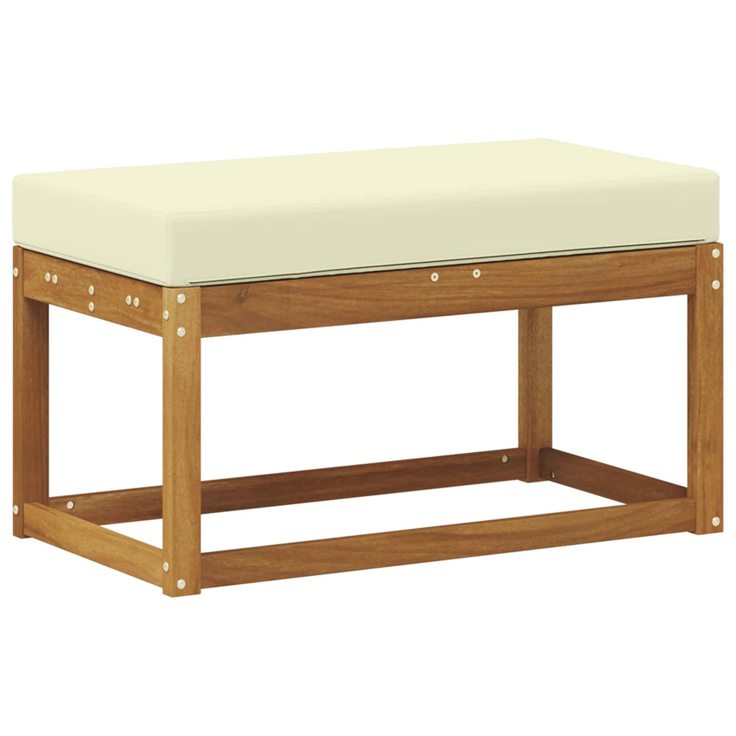 Buiten Krukbank met kussen Natuurlijk en Crème 79 x 43 x 37 cm is nu te koop bij PeponiXL, paradijselijk wonen!