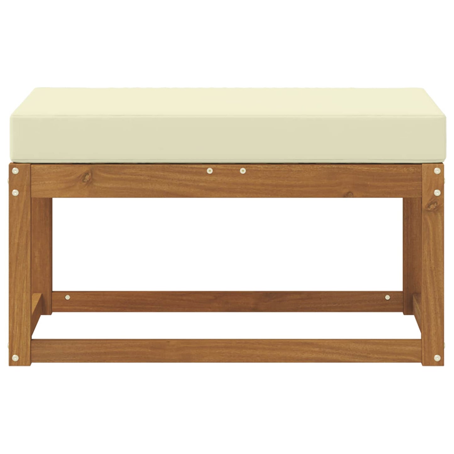 Buiten Krukbank met kussen Natuurlijk en Crème 79 x 43 x 37 cm is nu te koop bij PeponiXL, paradijselijk wonen!