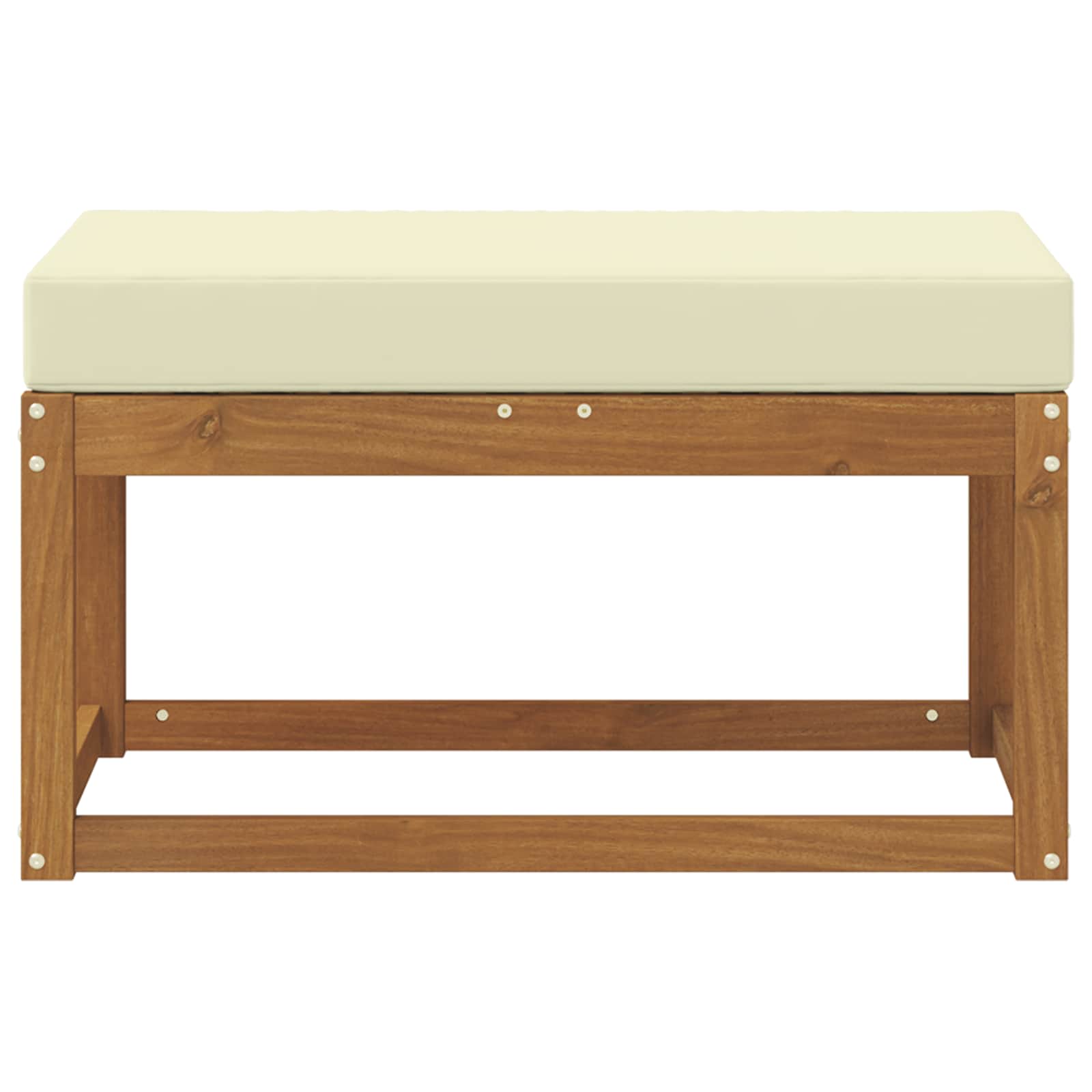 Buiten Krukbank met kussen Natuurlijk en Crème 79 x 43 x 37 cm is nu te koop bij PeponiXL, paradijselijk wonen!