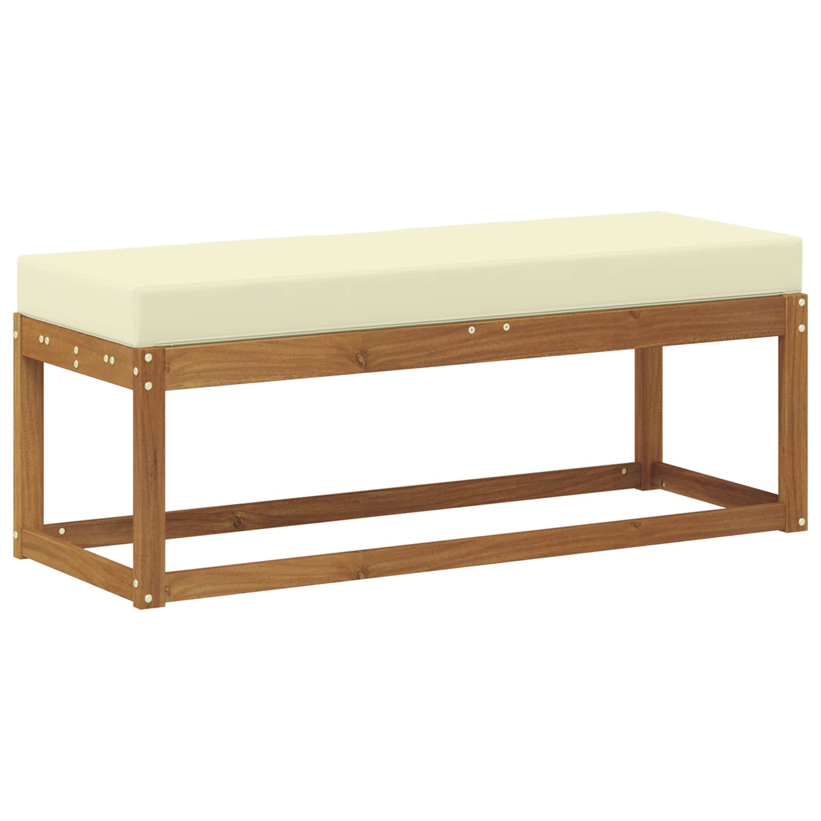Buiten Krukbank met kussen Natuurlijk en Crème 115 x 43 x 45 cm is nu te koop bij PeponiXL, paradijselijk wonen!