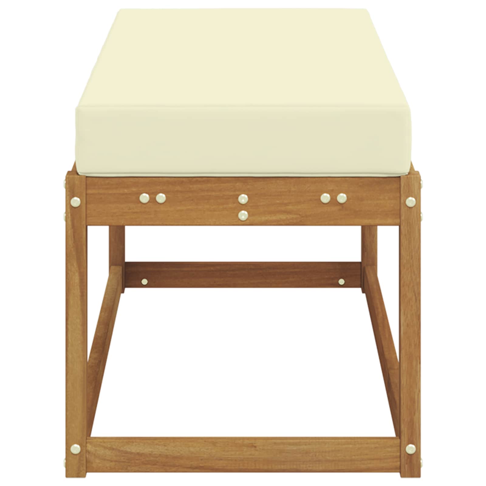 Buiten Krukbank met kussen Natuurlijk en Crème 115 x 43 x 45 cm is nu te koop bij PeponiXL, paradijselijk wonen!